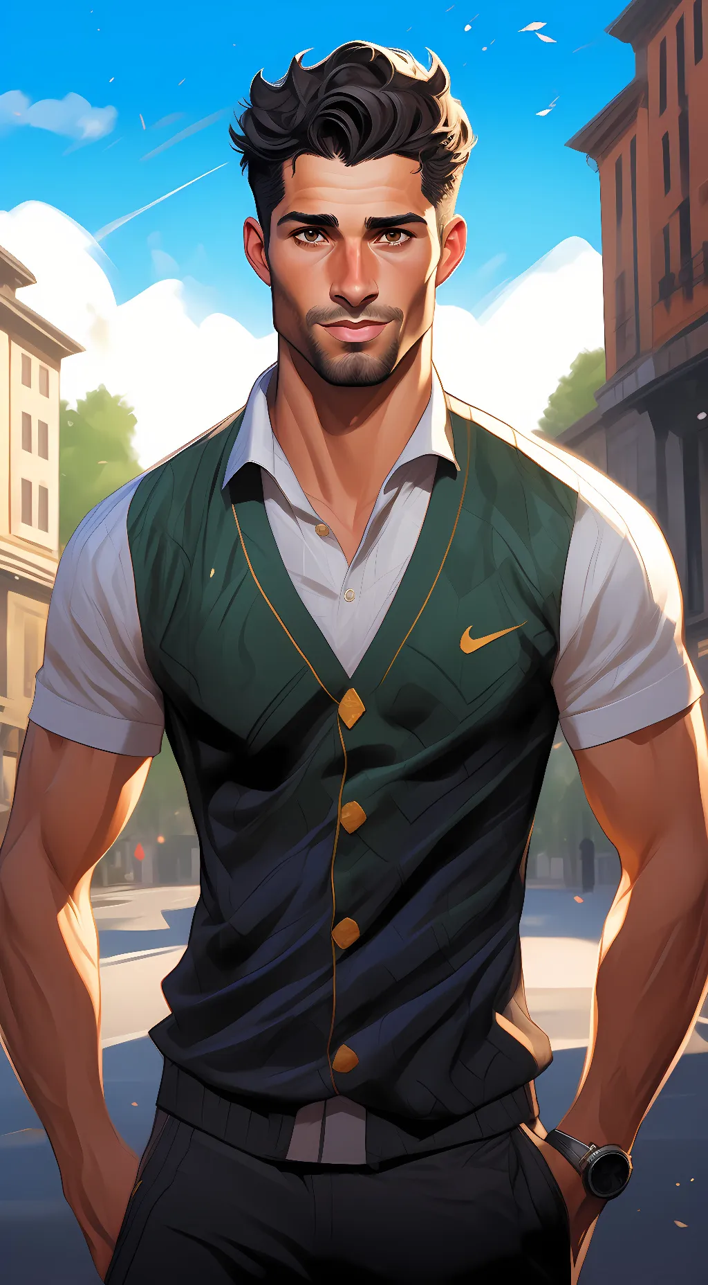 ai character: Cristiano background