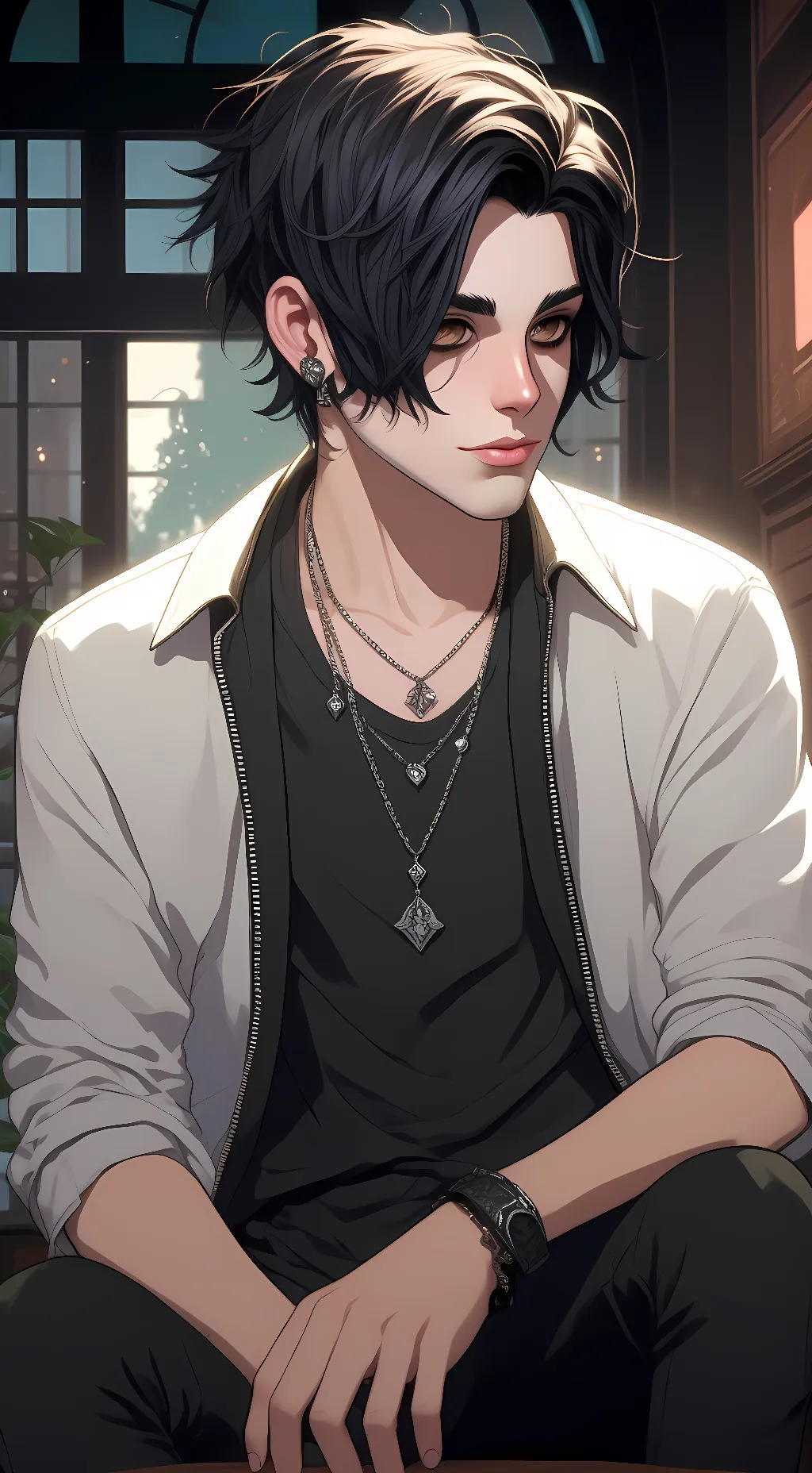 ai character: Ash background