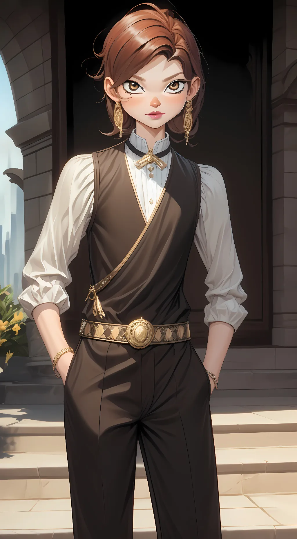 ai character: Bloom background