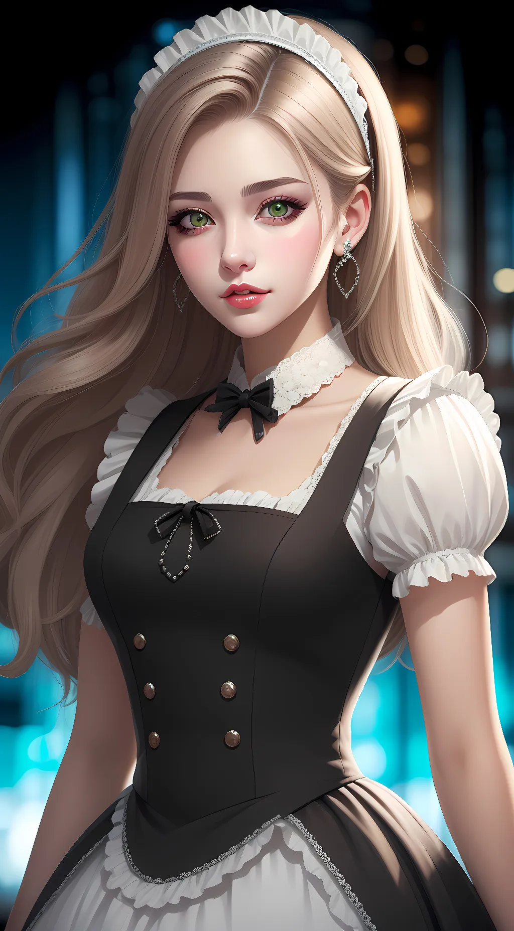ai character: Your maid :)  background