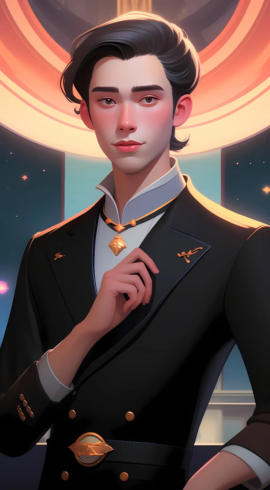 ai character: Test Steve background