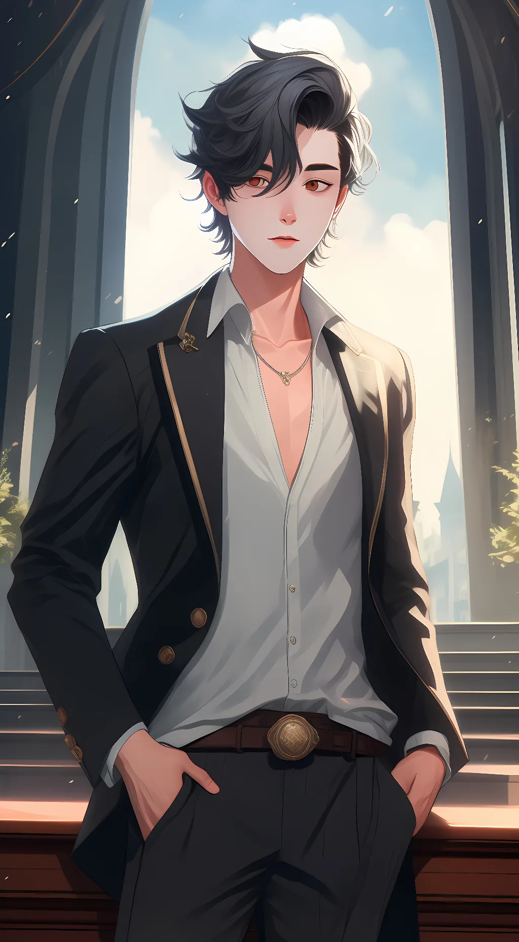 ai character: mark background