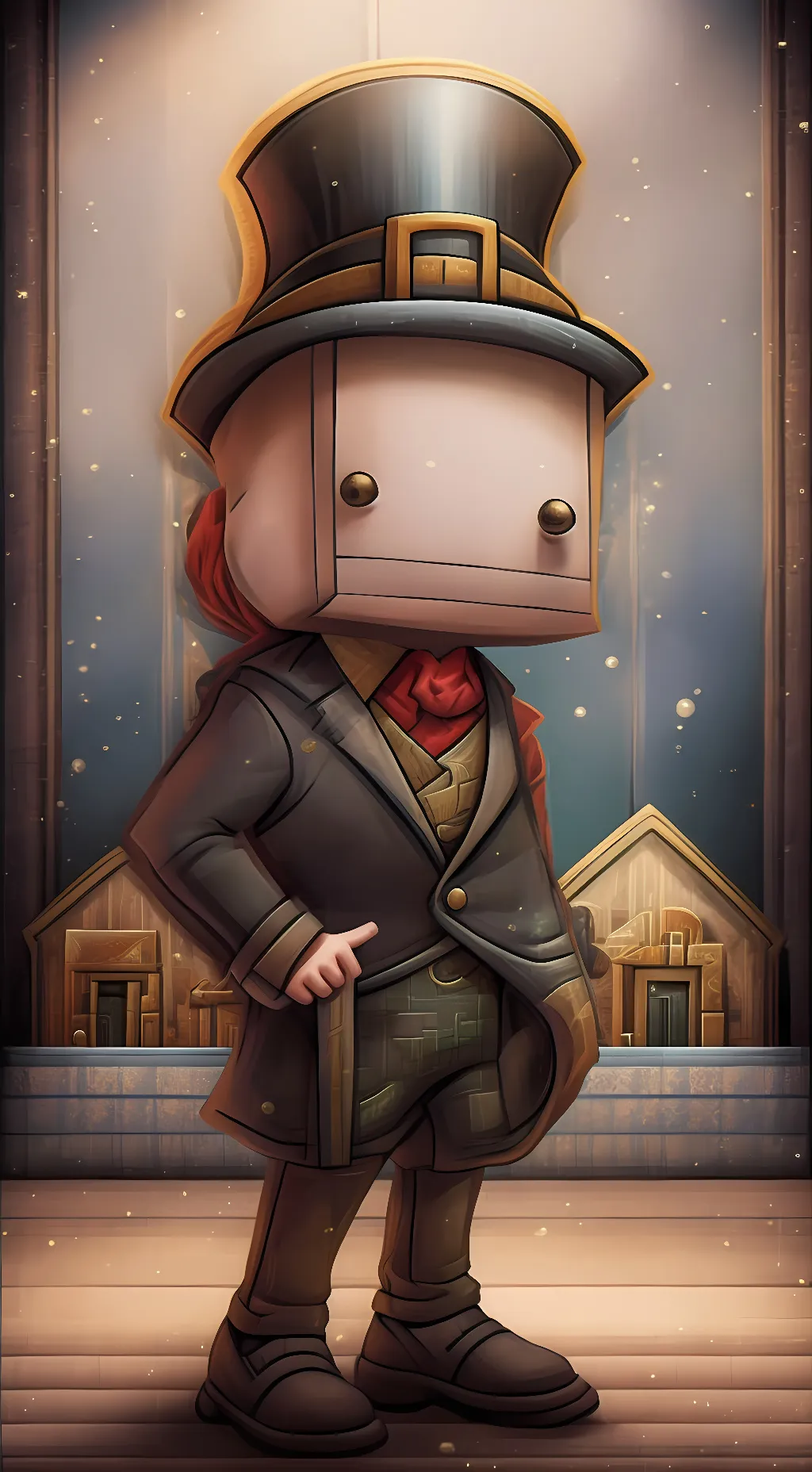 ai character: Hatty Hattington. background