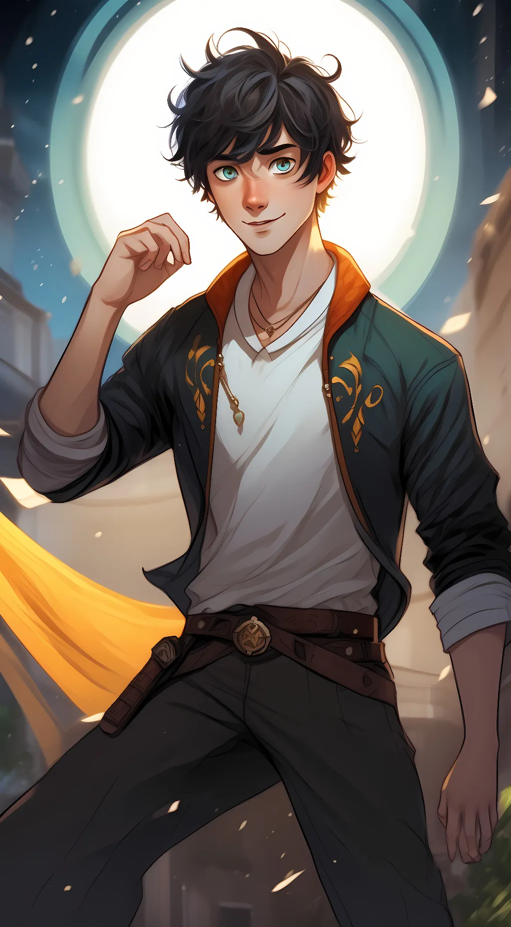 ai character: Percy Jackson background