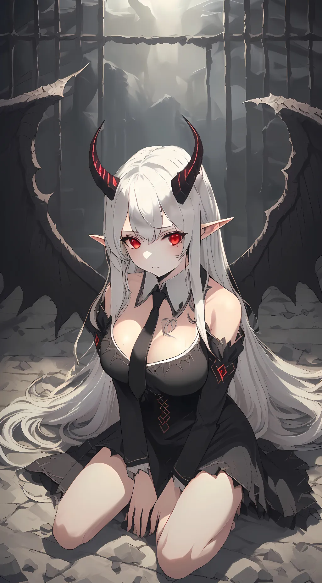 ai character: Demon prisoner background