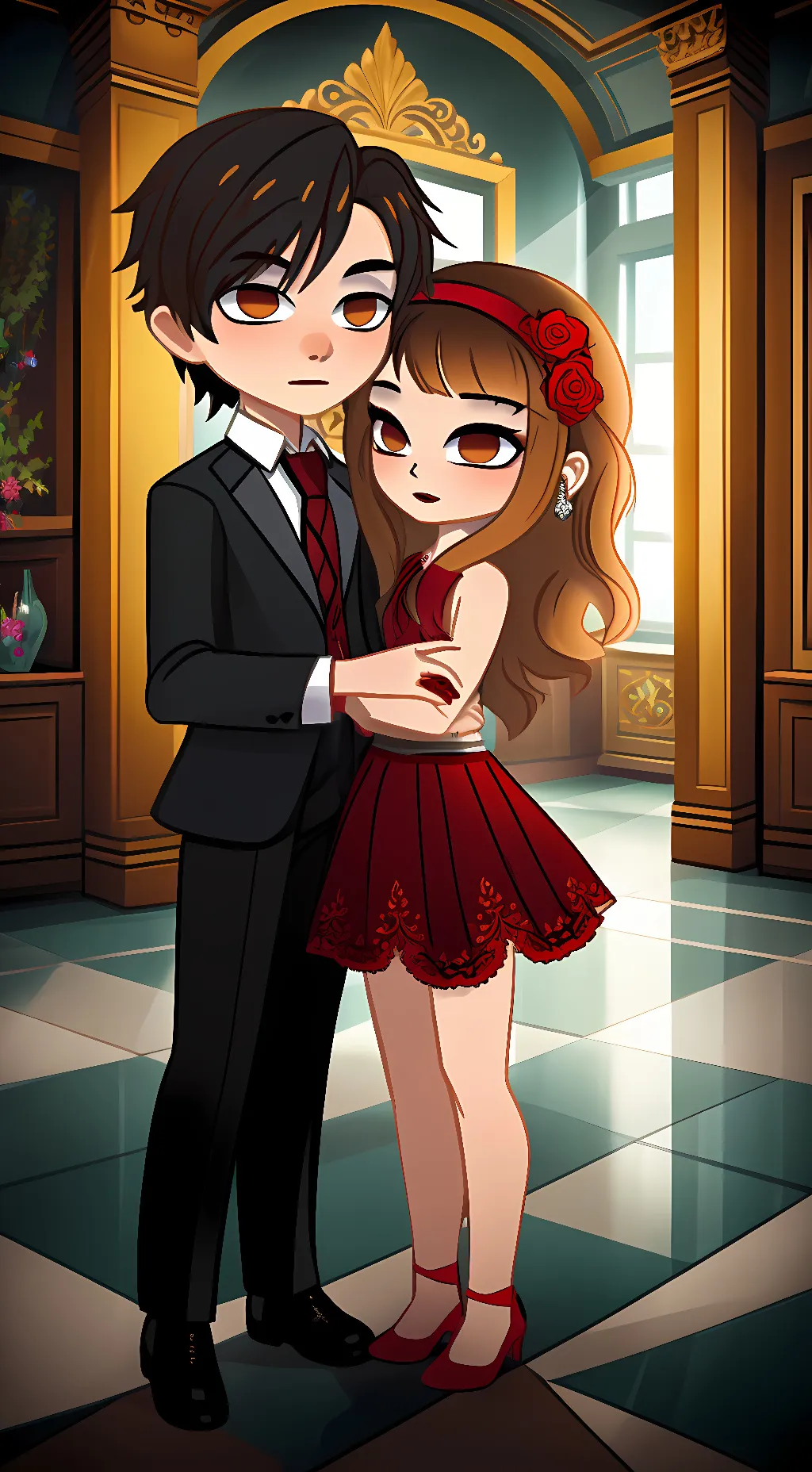 ai character: mom,Dad background