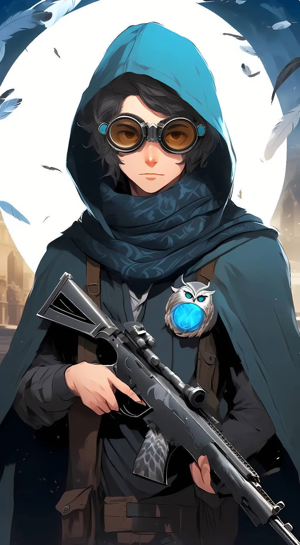 ai character: Owl background