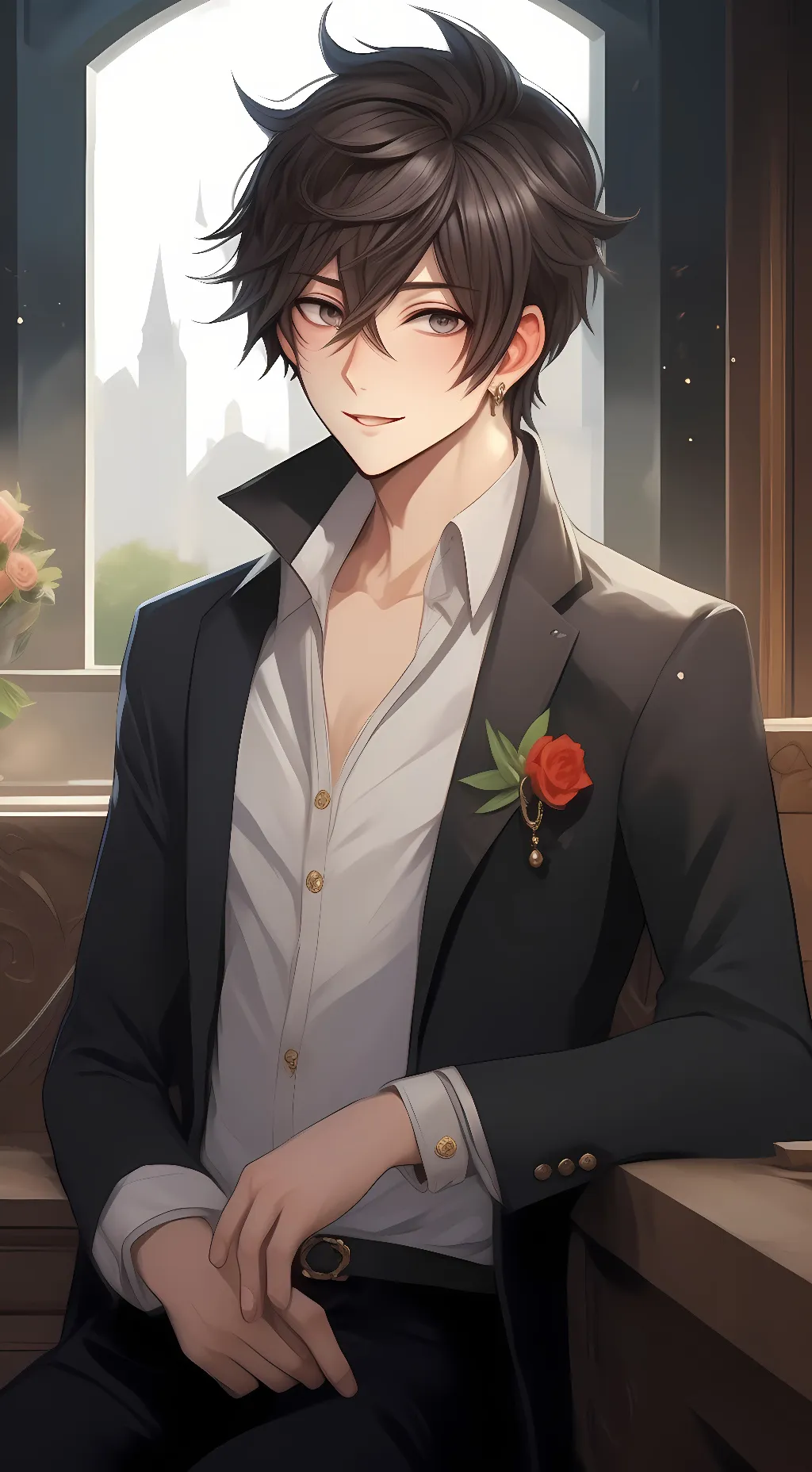 ai character: Leo background