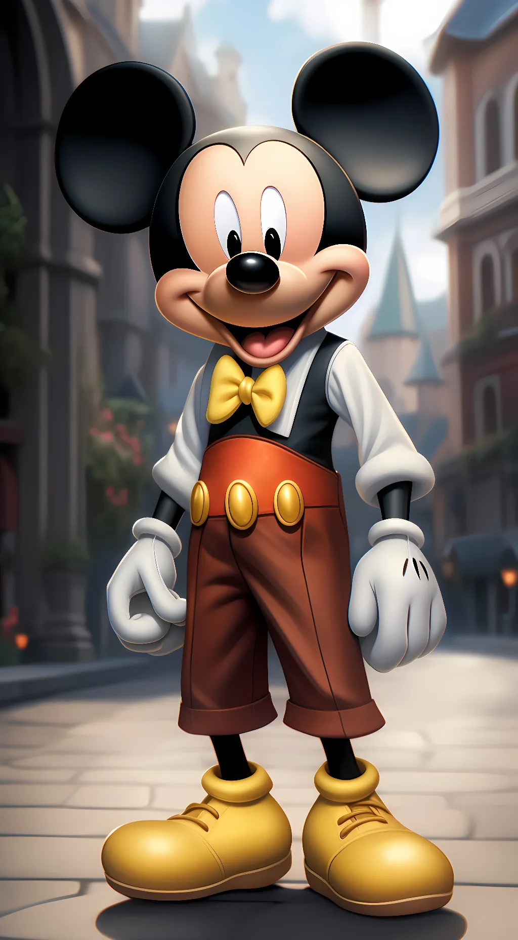ai character: Mickey background