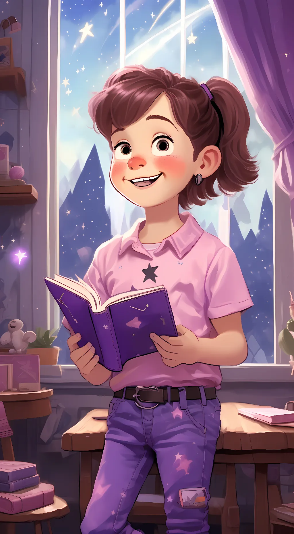ai character: mabel pines background