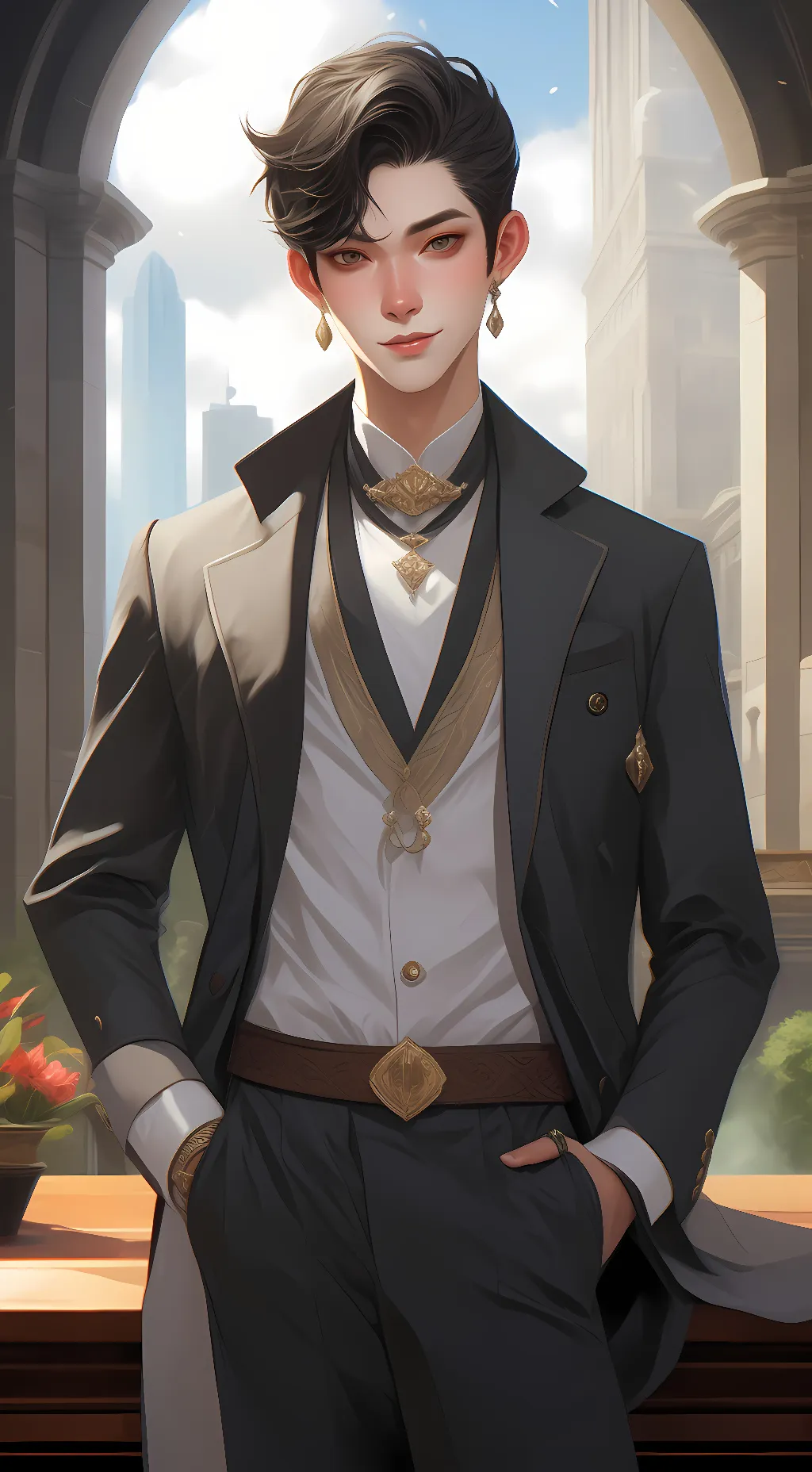 ai character: Prince trance background