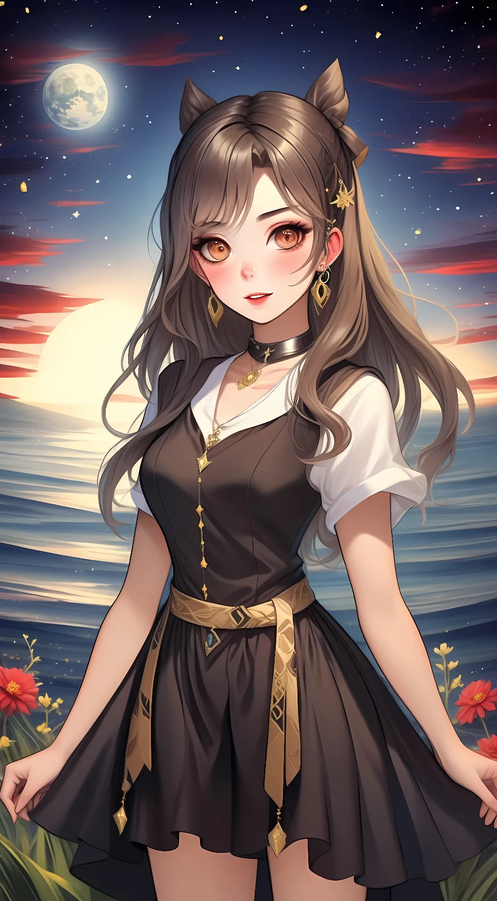 ai character: sofi black background