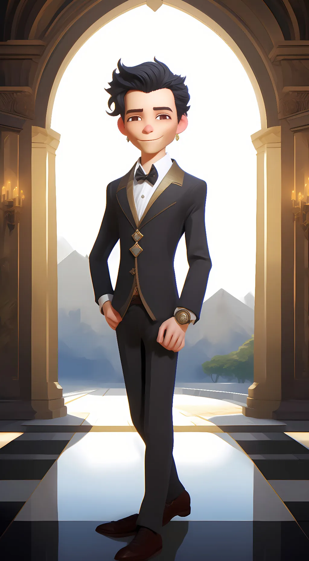 ai character: Nanndo But Roblox  background