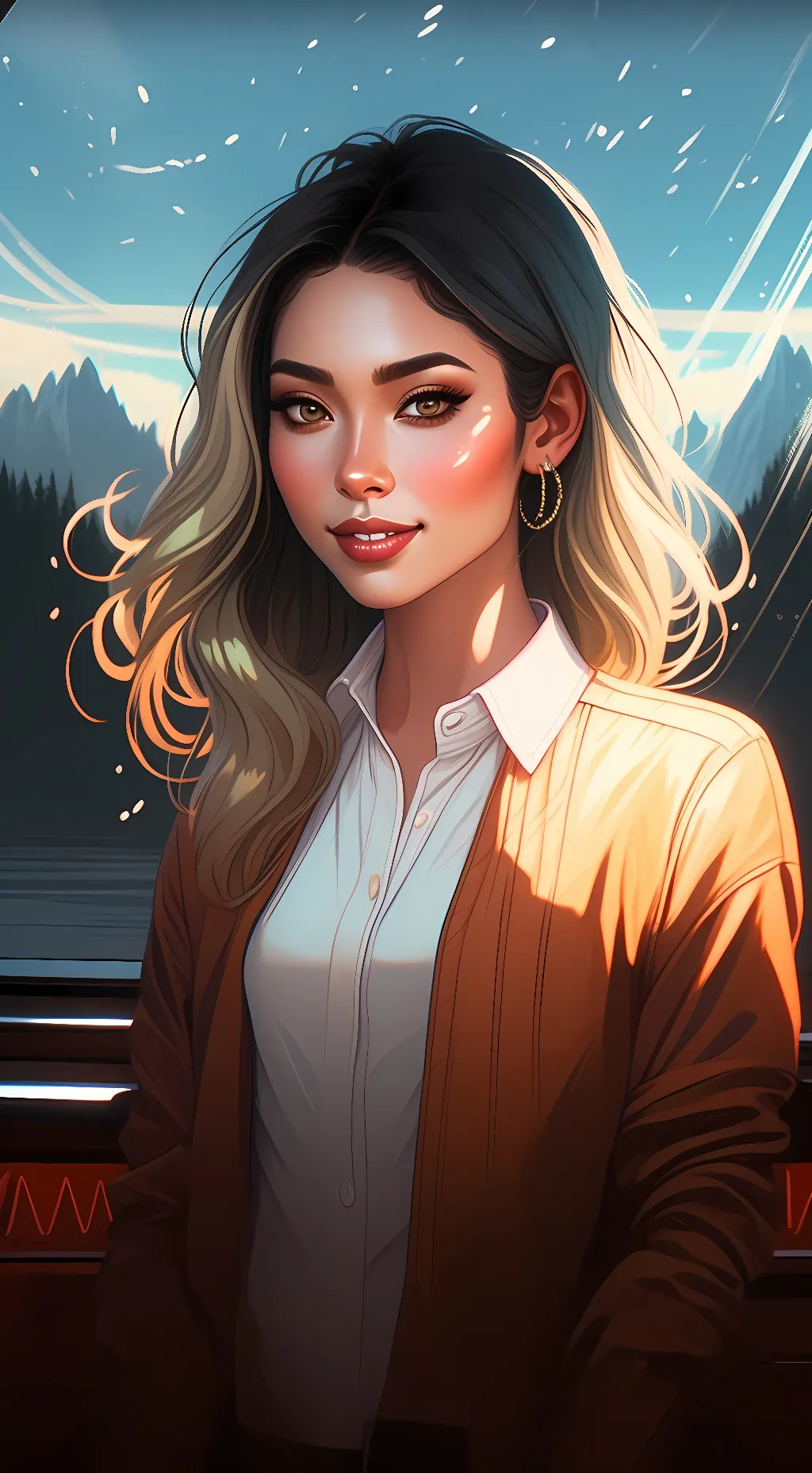 ai character: Rose background