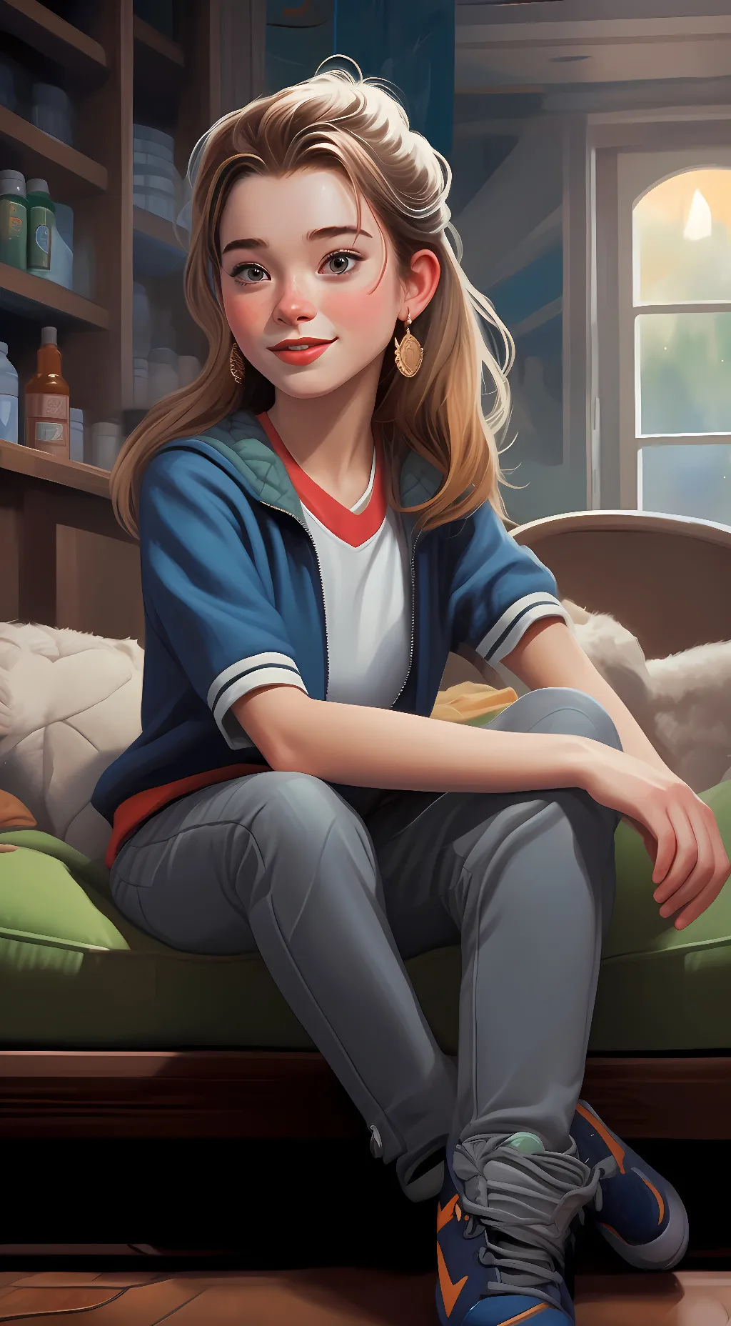 ai character: Connie Moreau background