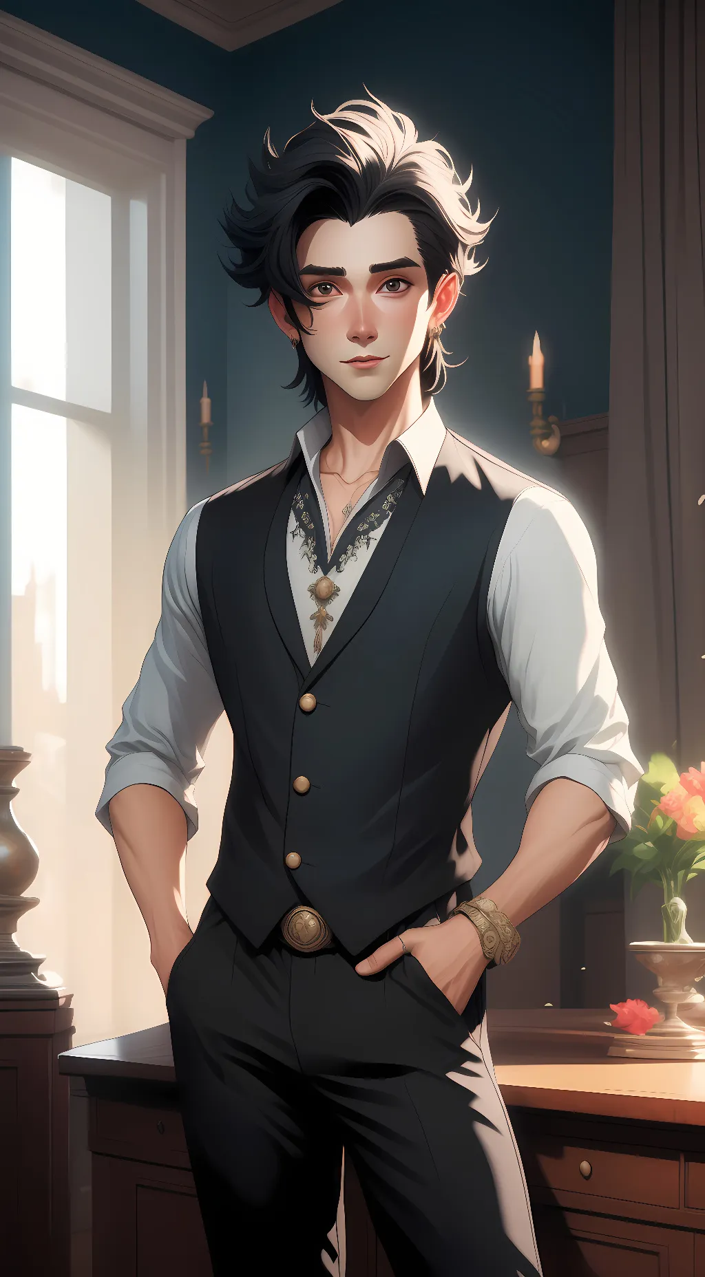 ai character: Max background