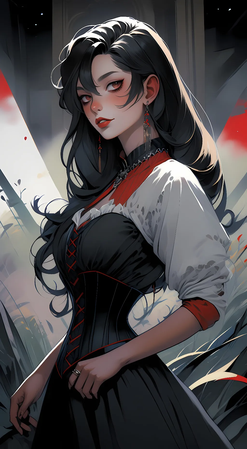 ai character: Luna background