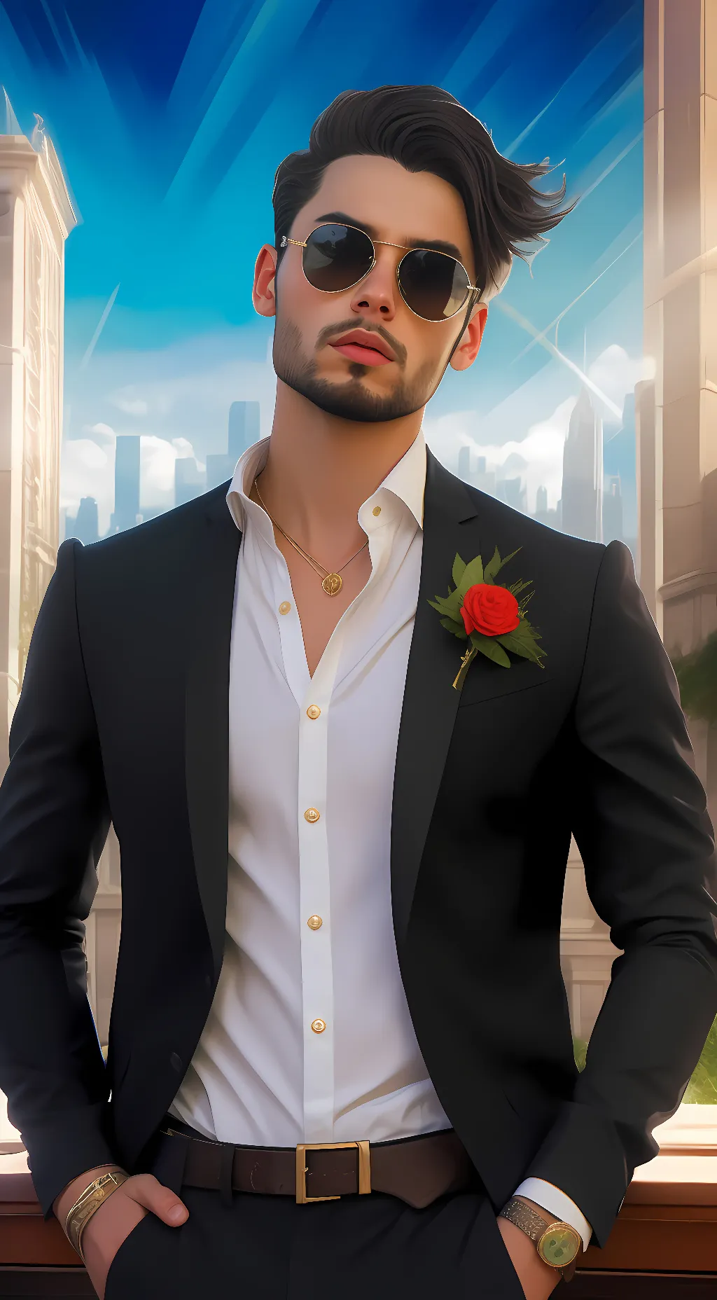 ai character: ethan background