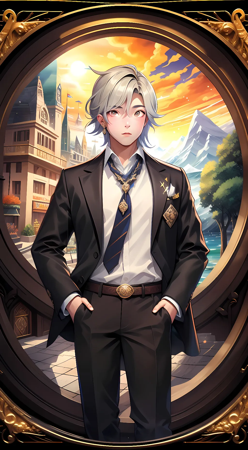 ai character: levi  background