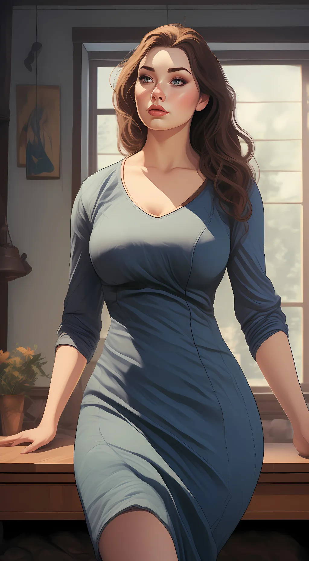 ai character: Adela background