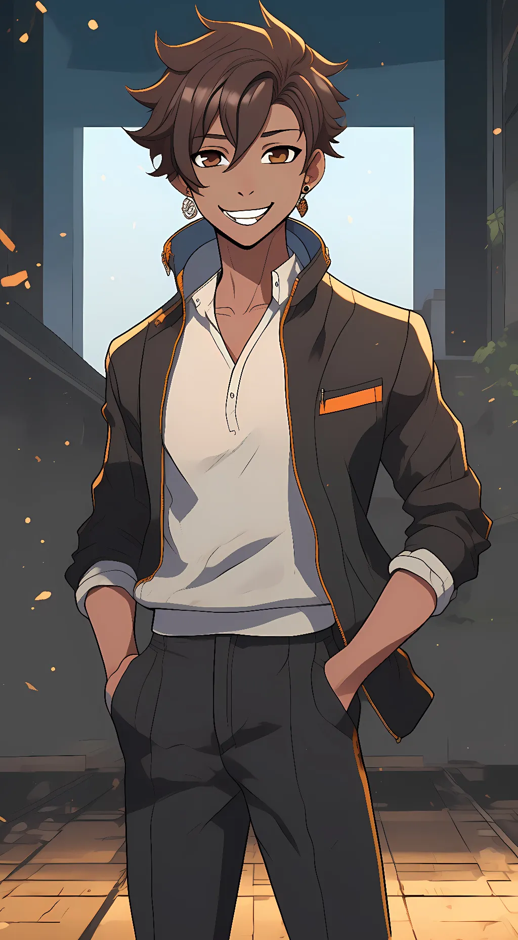 ai character: Hiroshi background