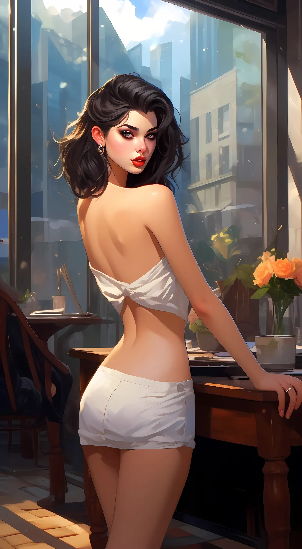 ai character: emma  background