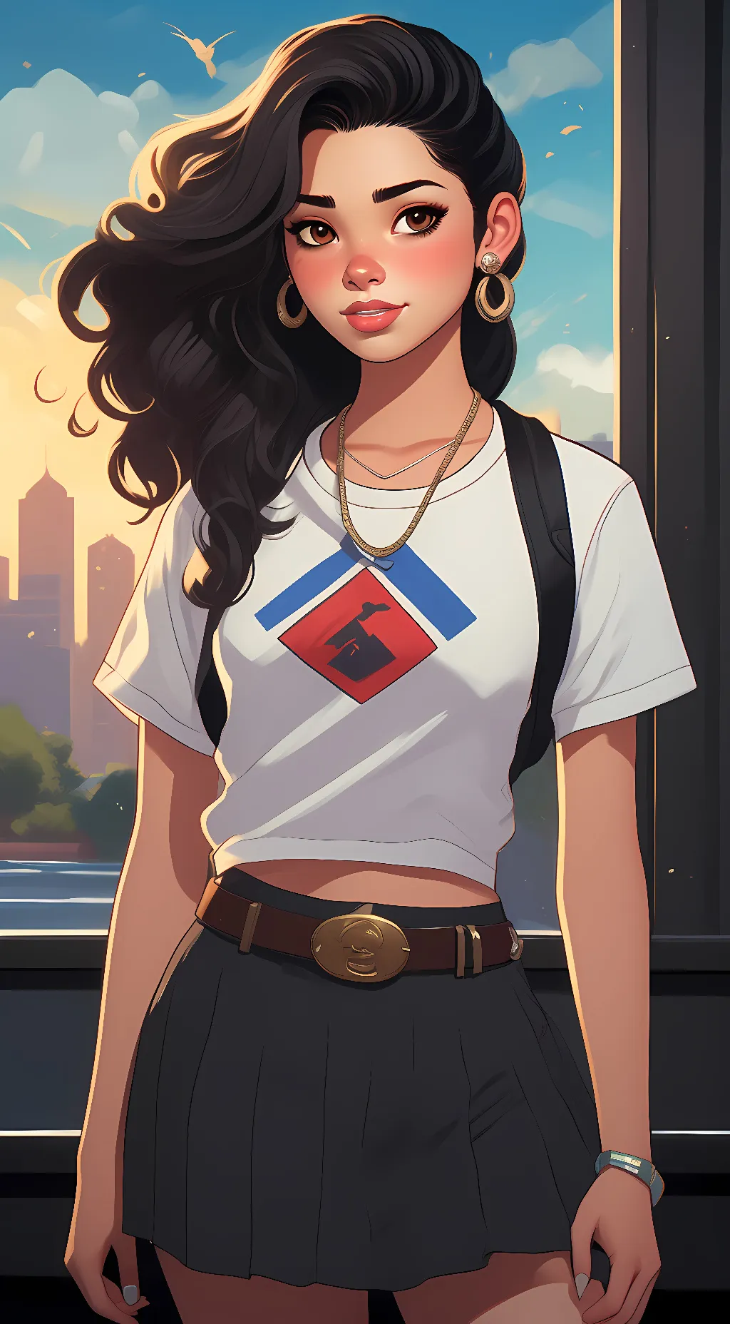 ai character: Sophia  background