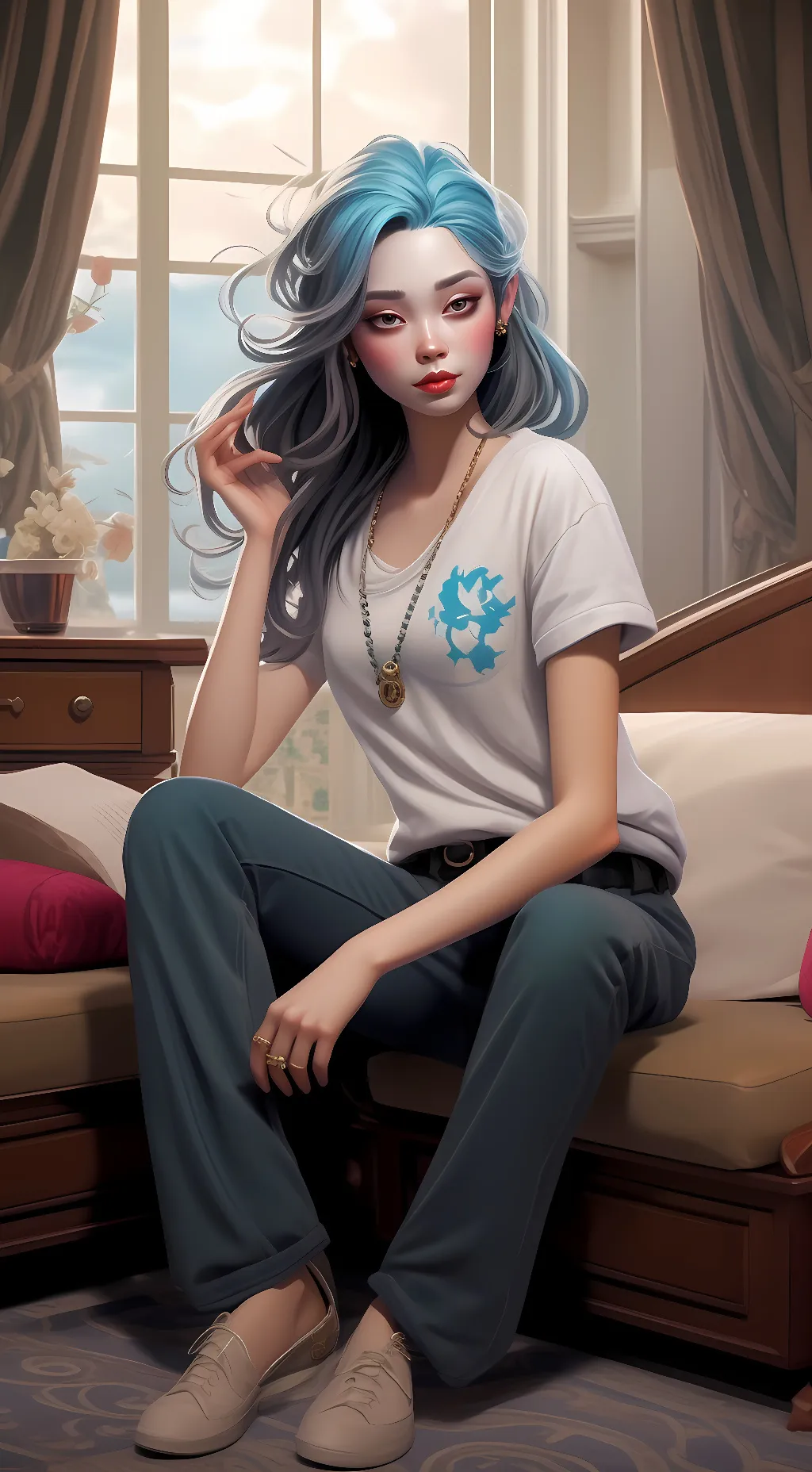 ai character: Sophia background