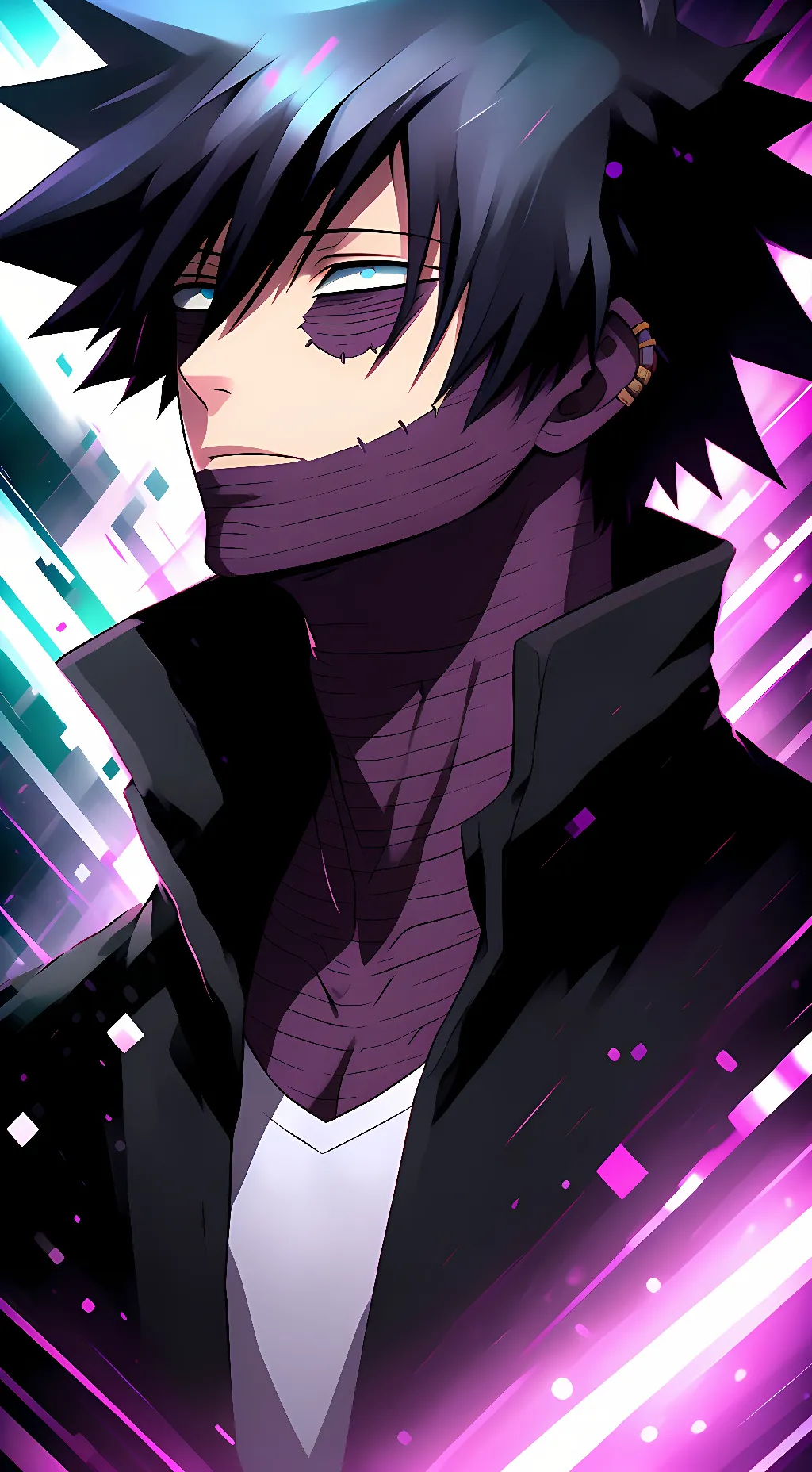ai character: Touya Todoroki  background