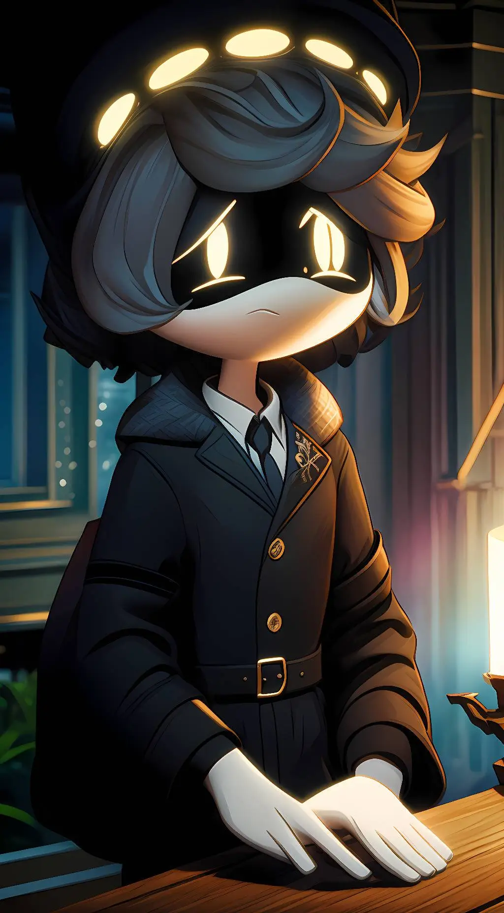 ai character: N (Murder Drones) background