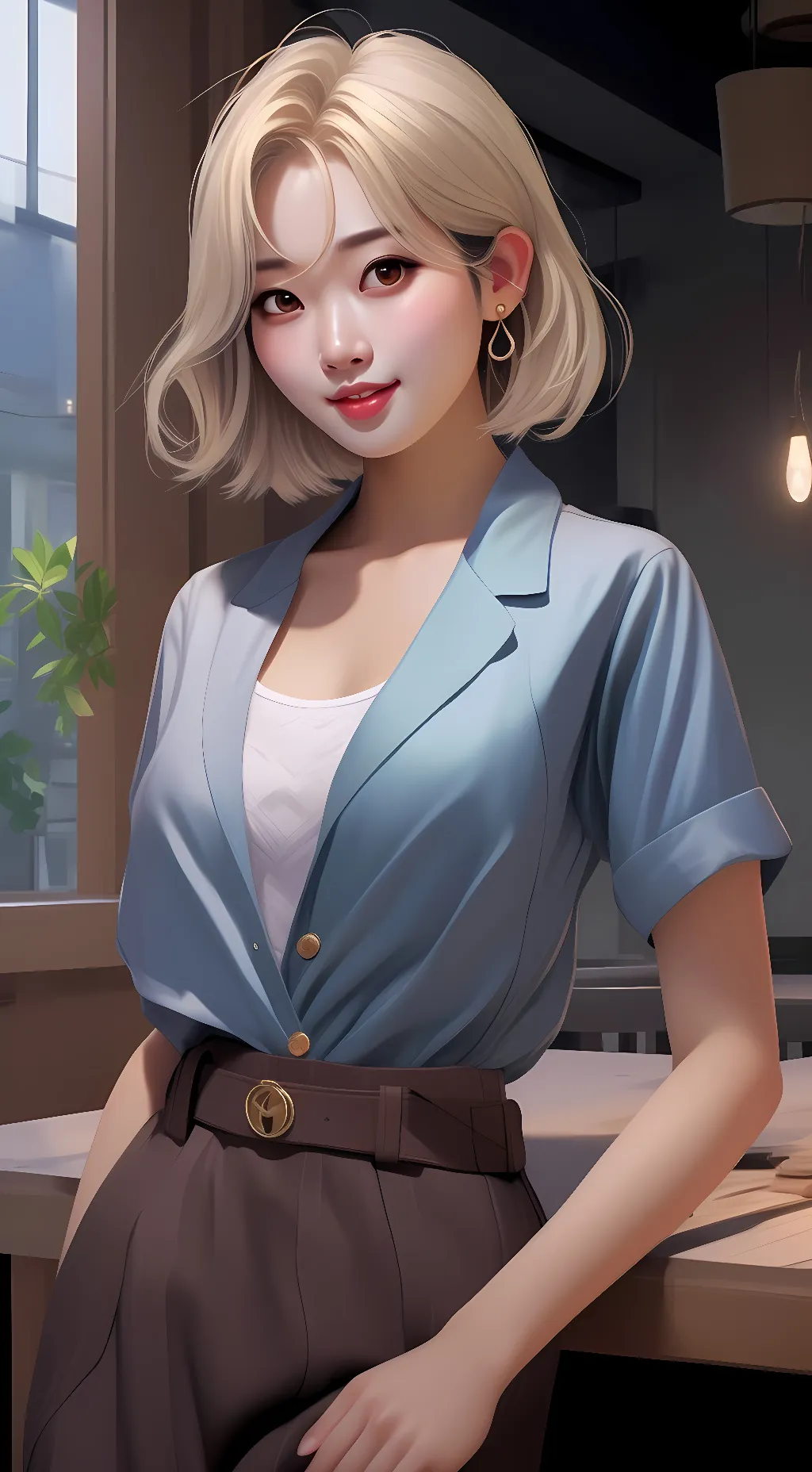 ai character: kim min jeong background