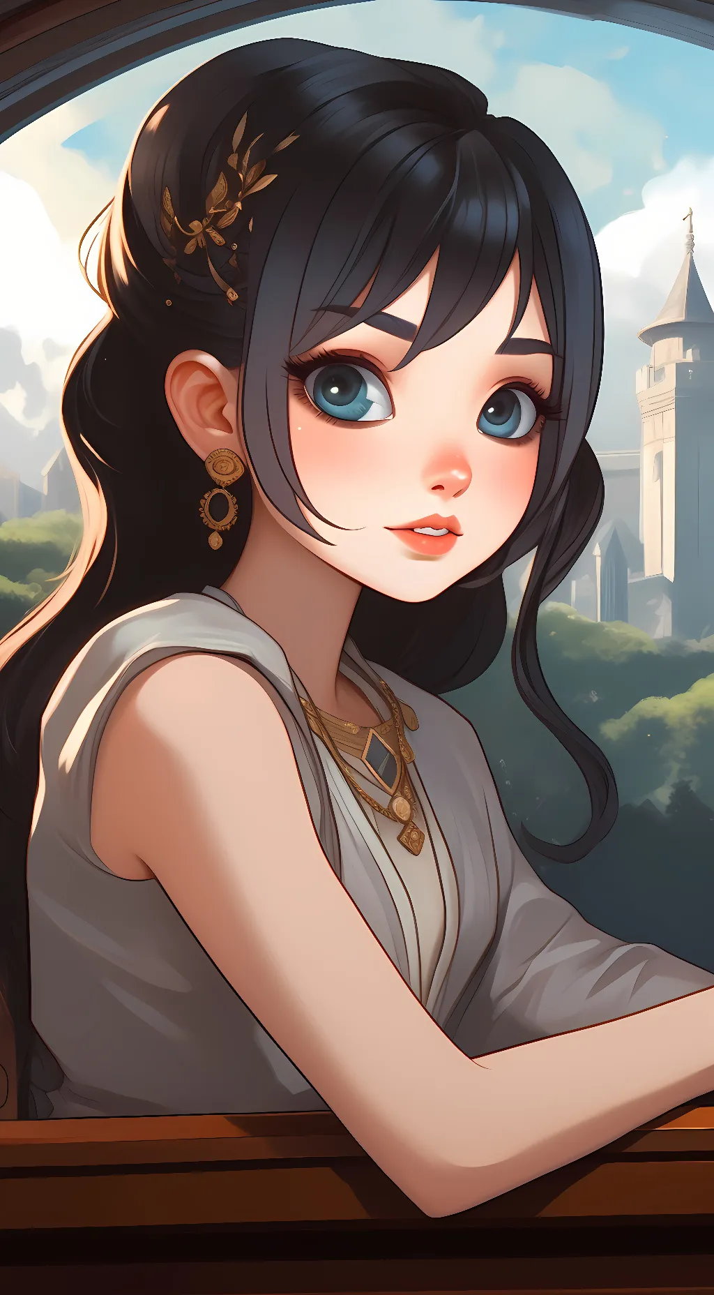 ai character: queenie background