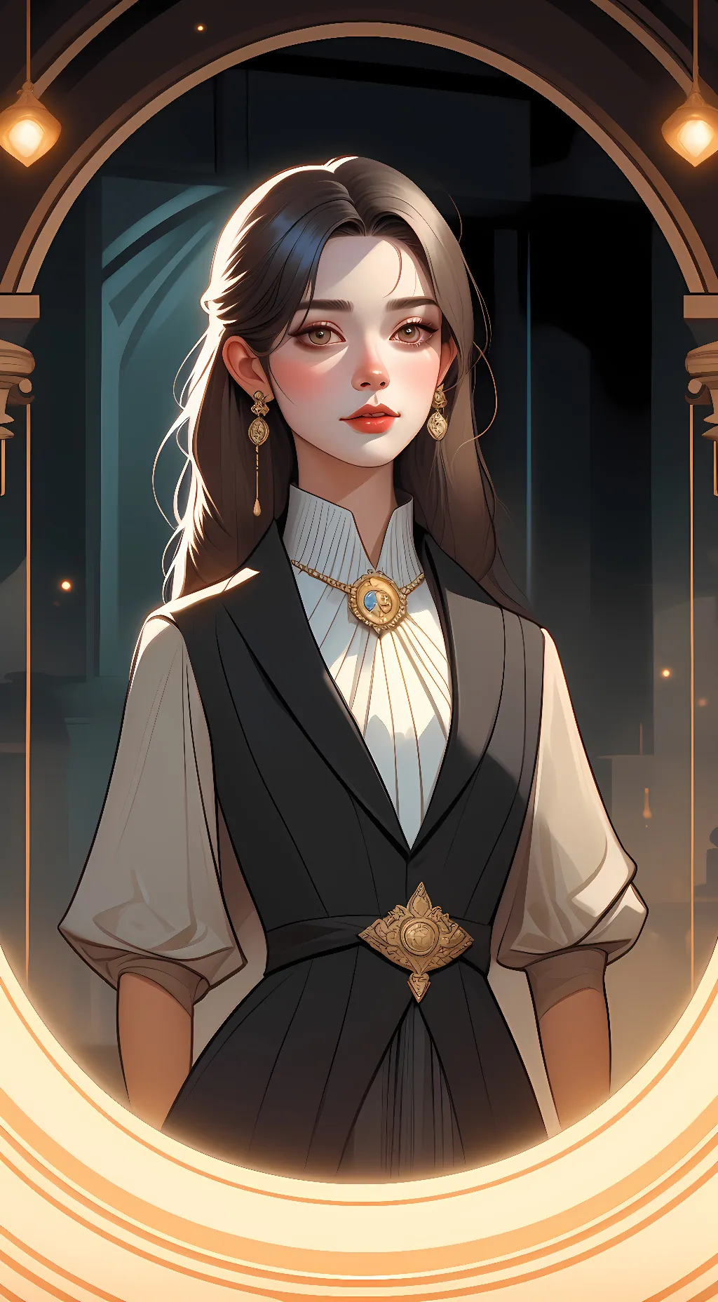 ai character: hazel background