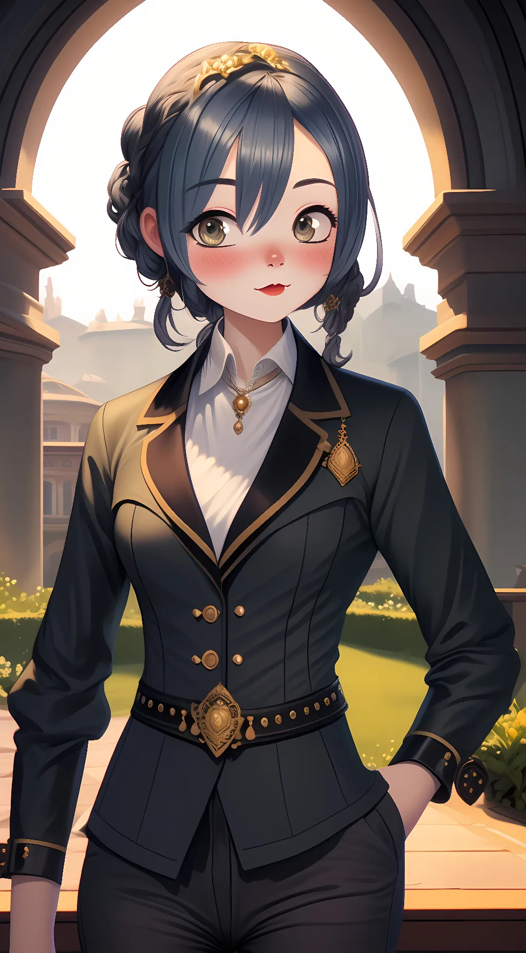 ai character: Layla noise background