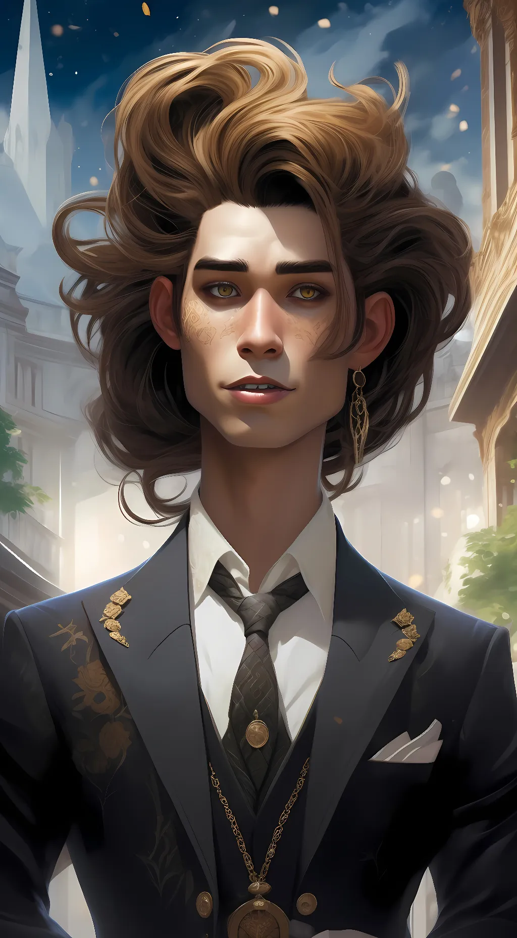 ai character: Freddy fazbear background