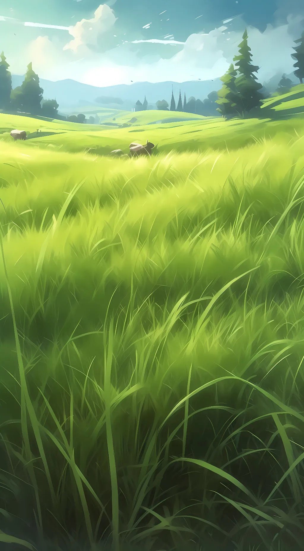 ai character: Your Grass background