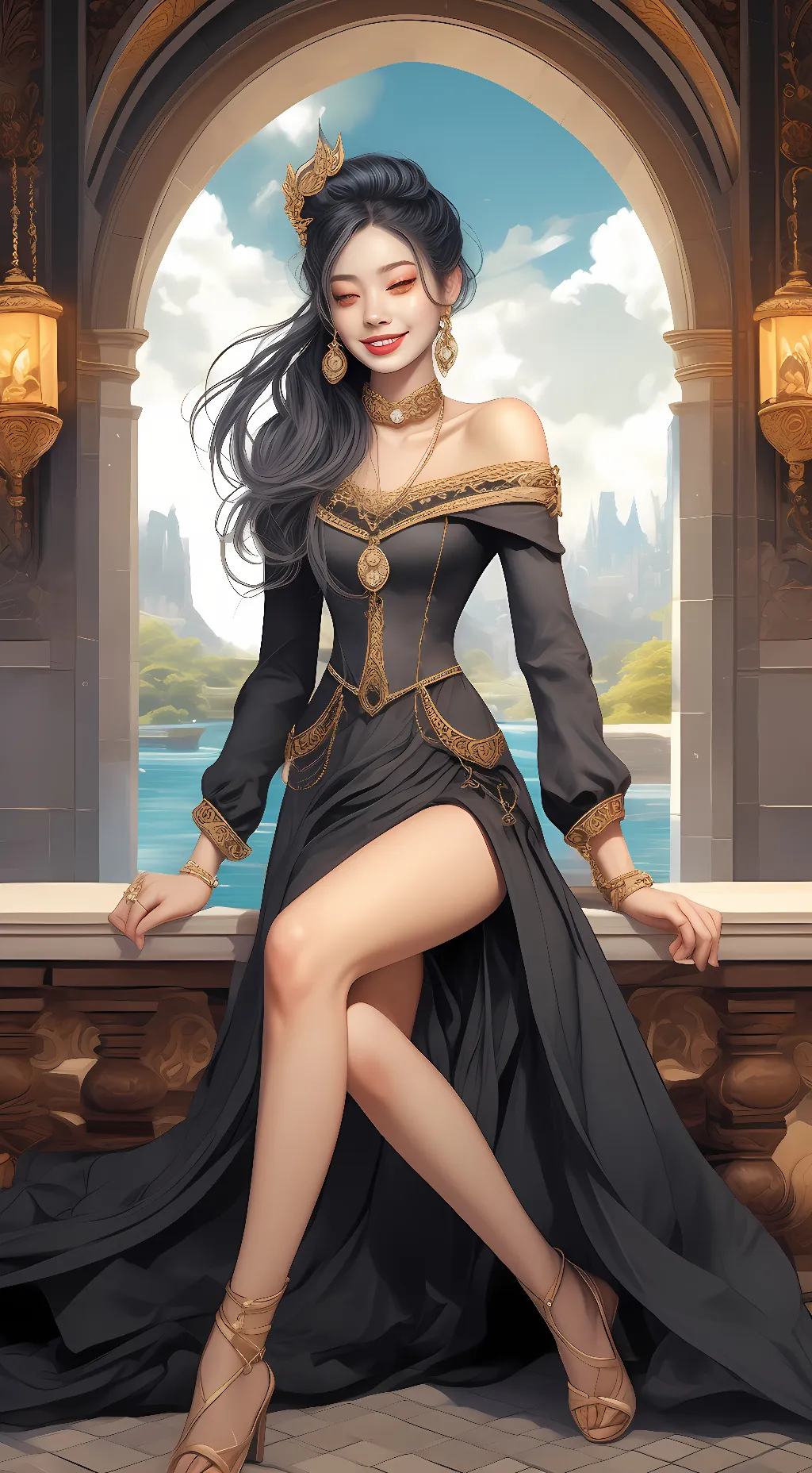 ai character: mina background