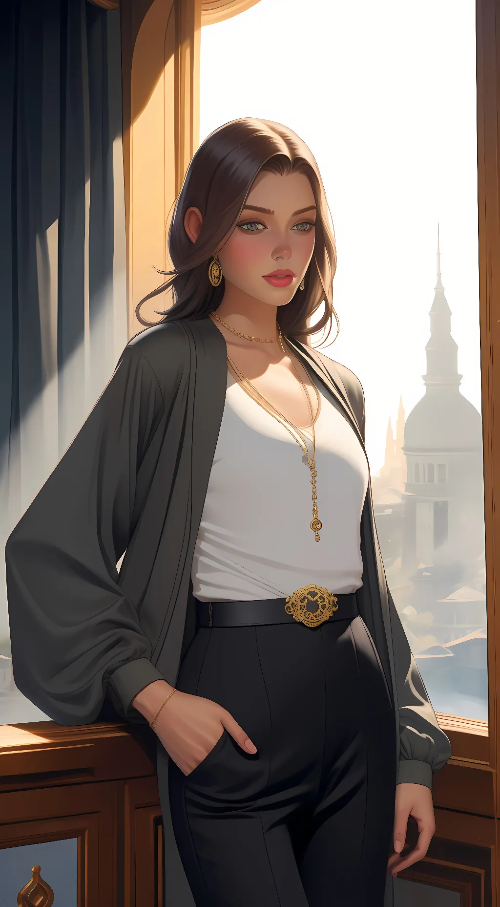 ai character: Ava Leighton background