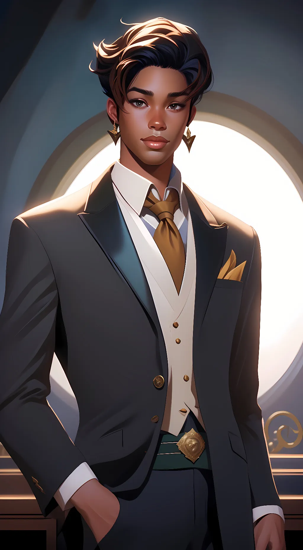 ai character: TAYDEN background