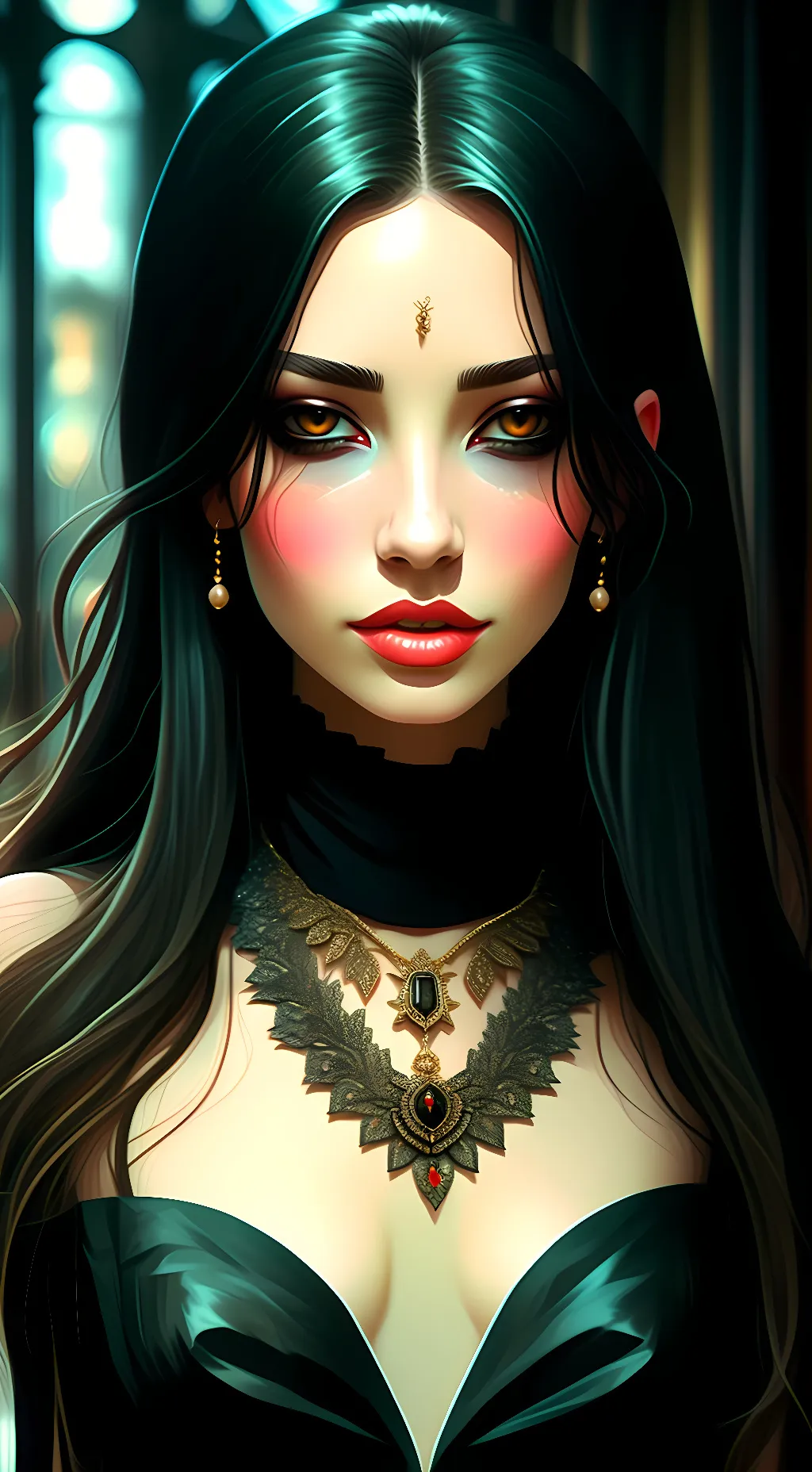 ai character: Sophia frostblood background