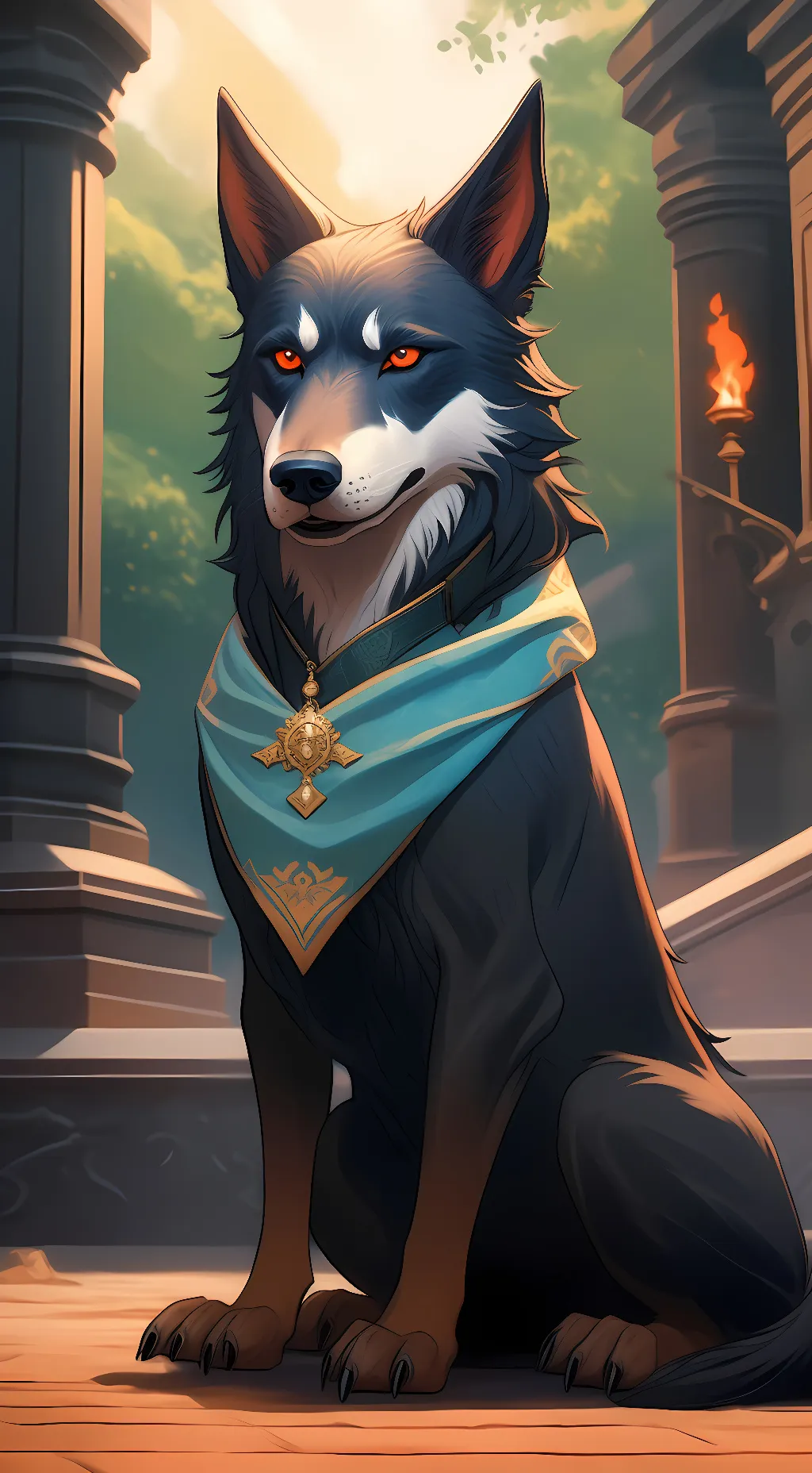 ai character: jayden the dog background