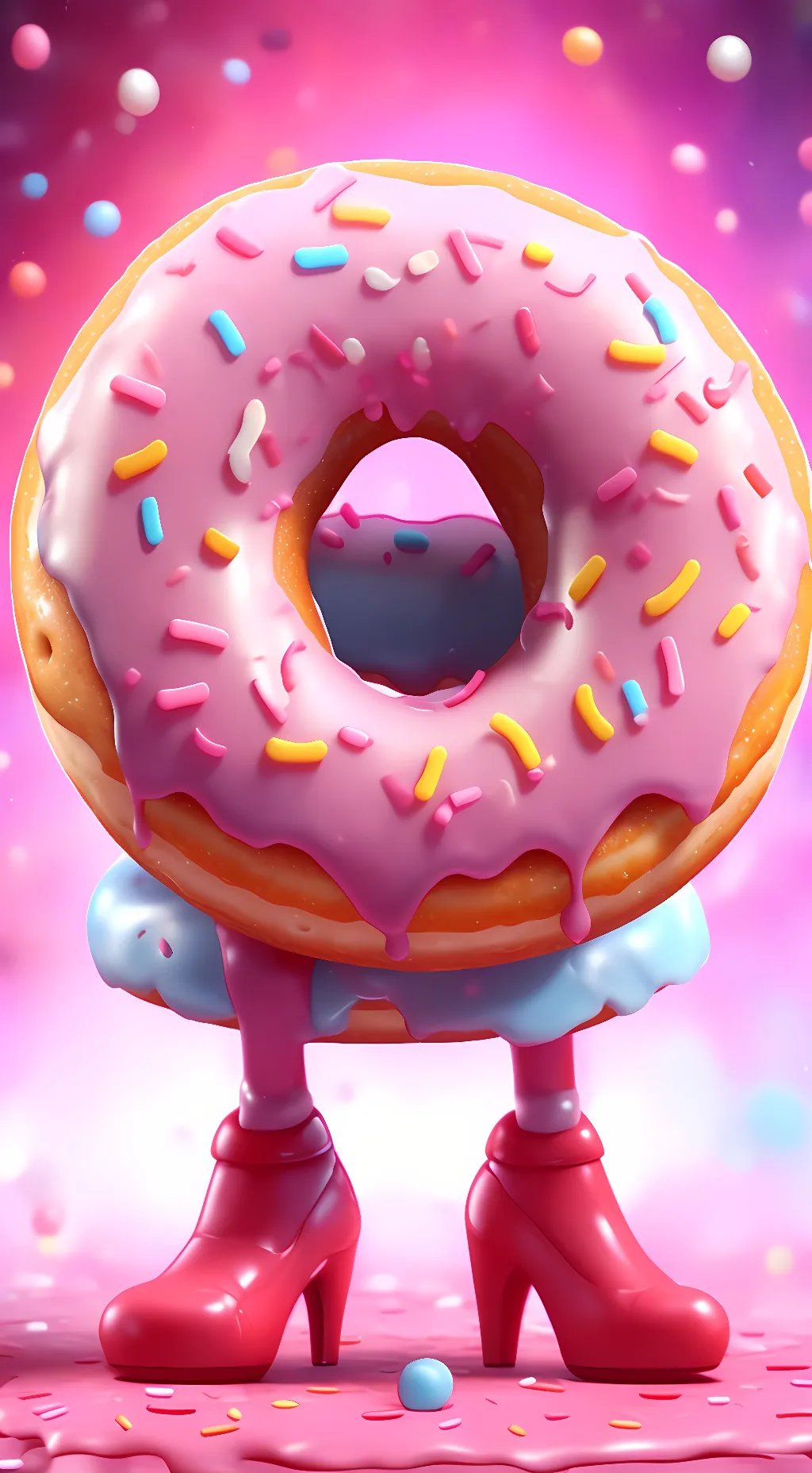 ai character: Hole-y Donut  background