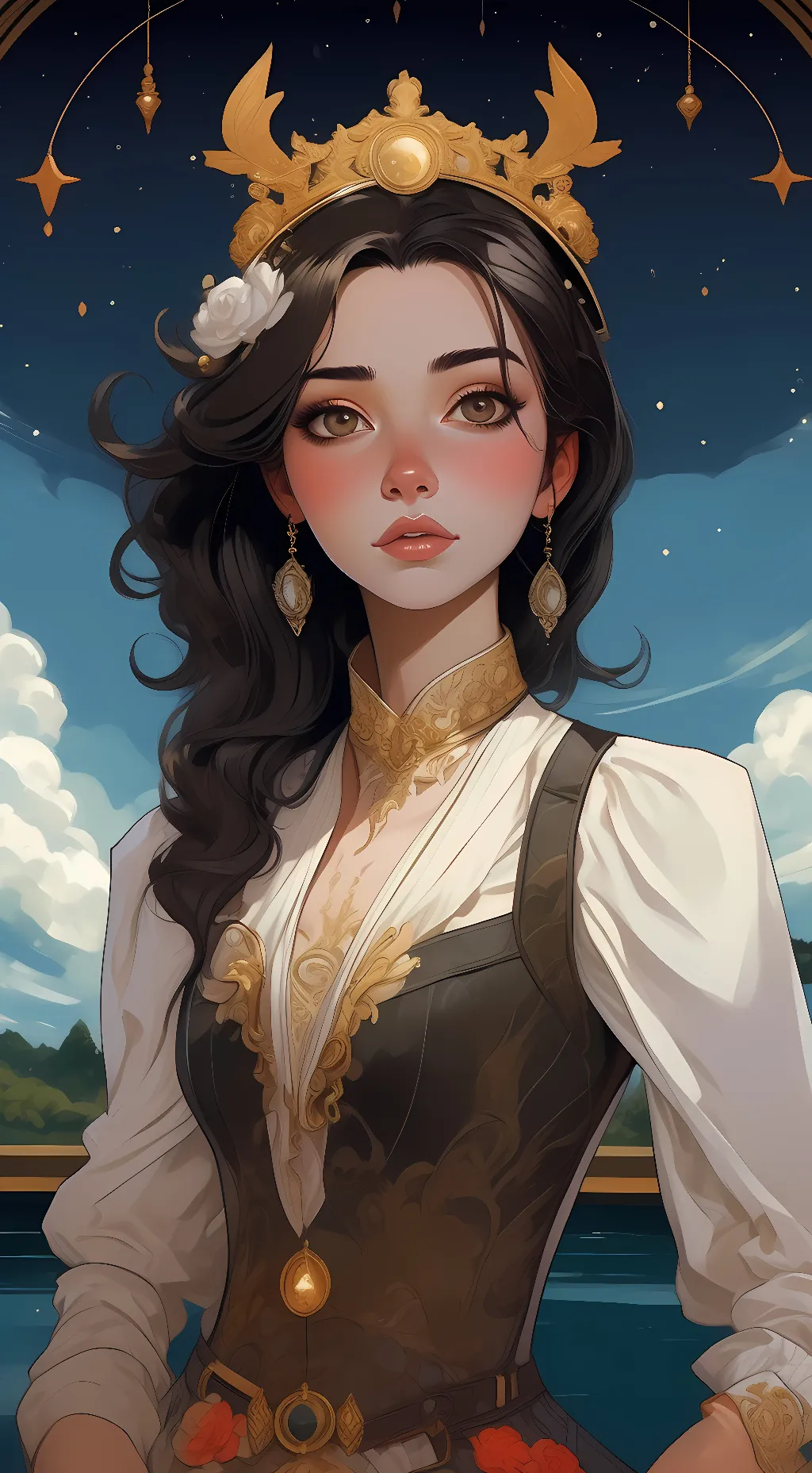 ai character: Luna background