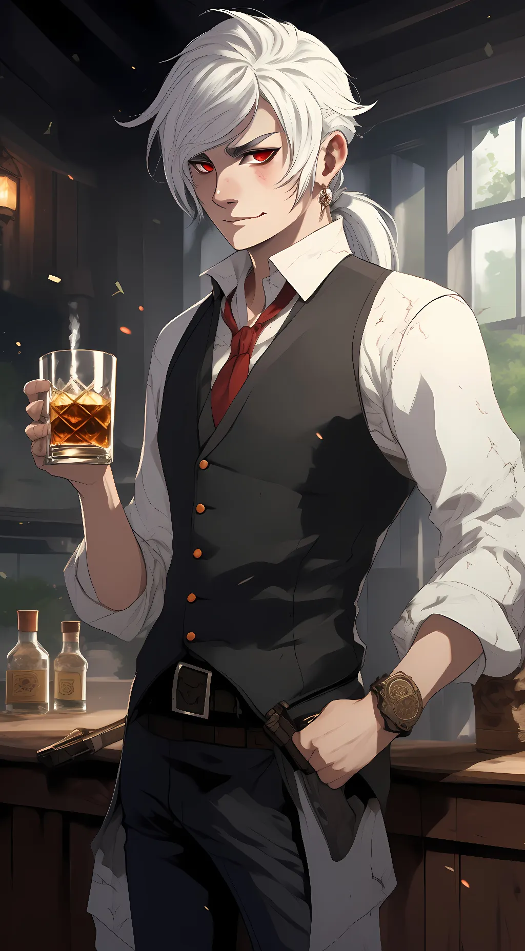 ai character: Louve Valkyrie  background