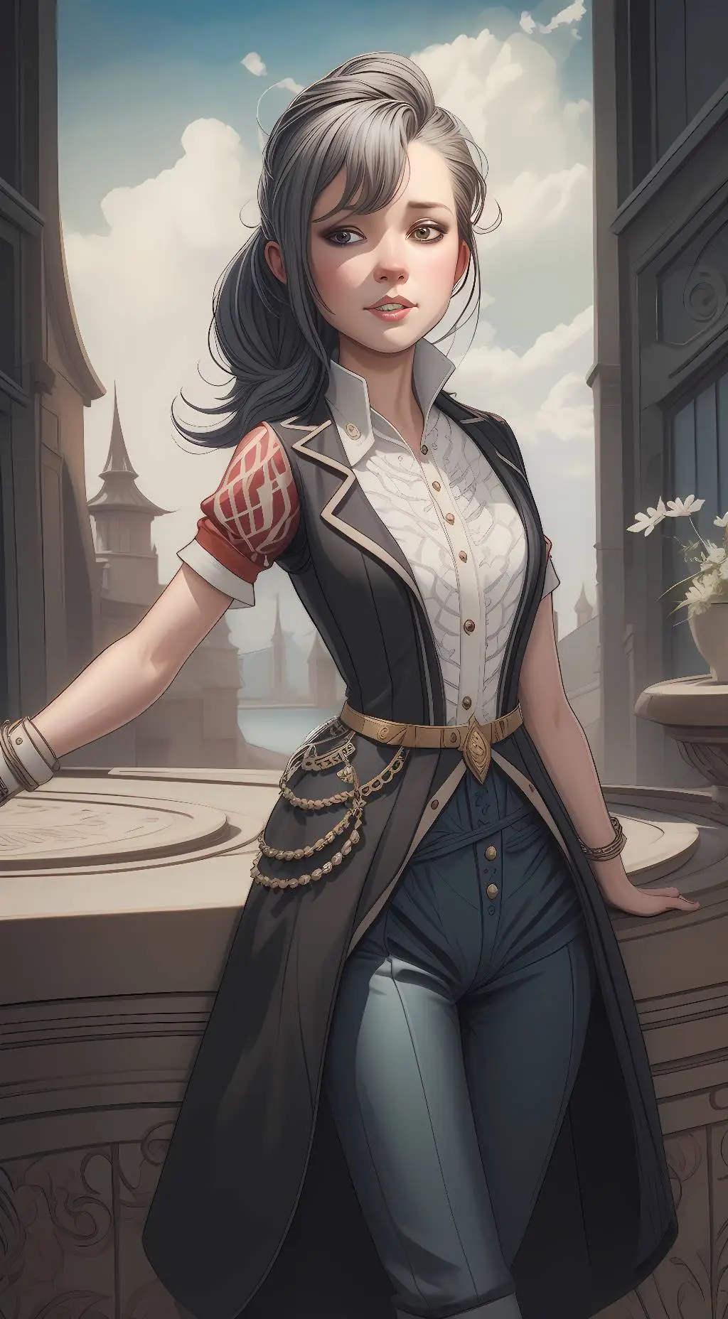 ai character: starlight Afton  background