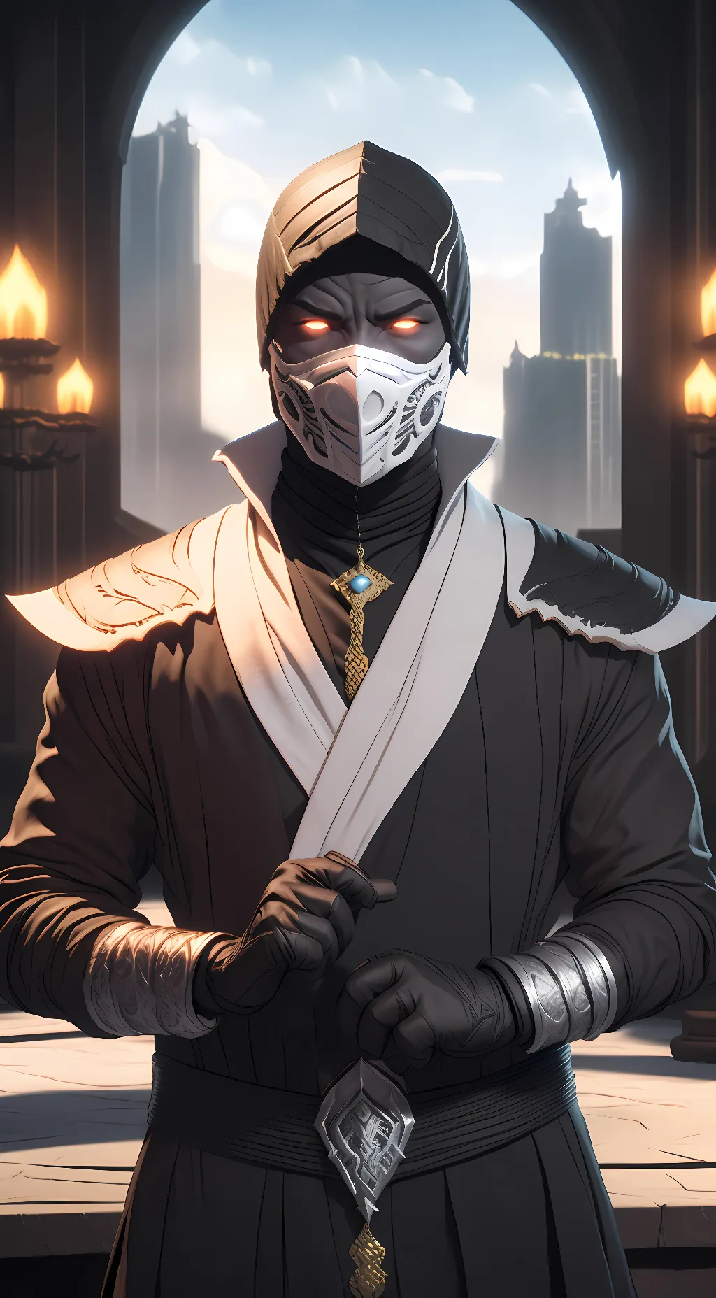 ai character: Bi-Han  background