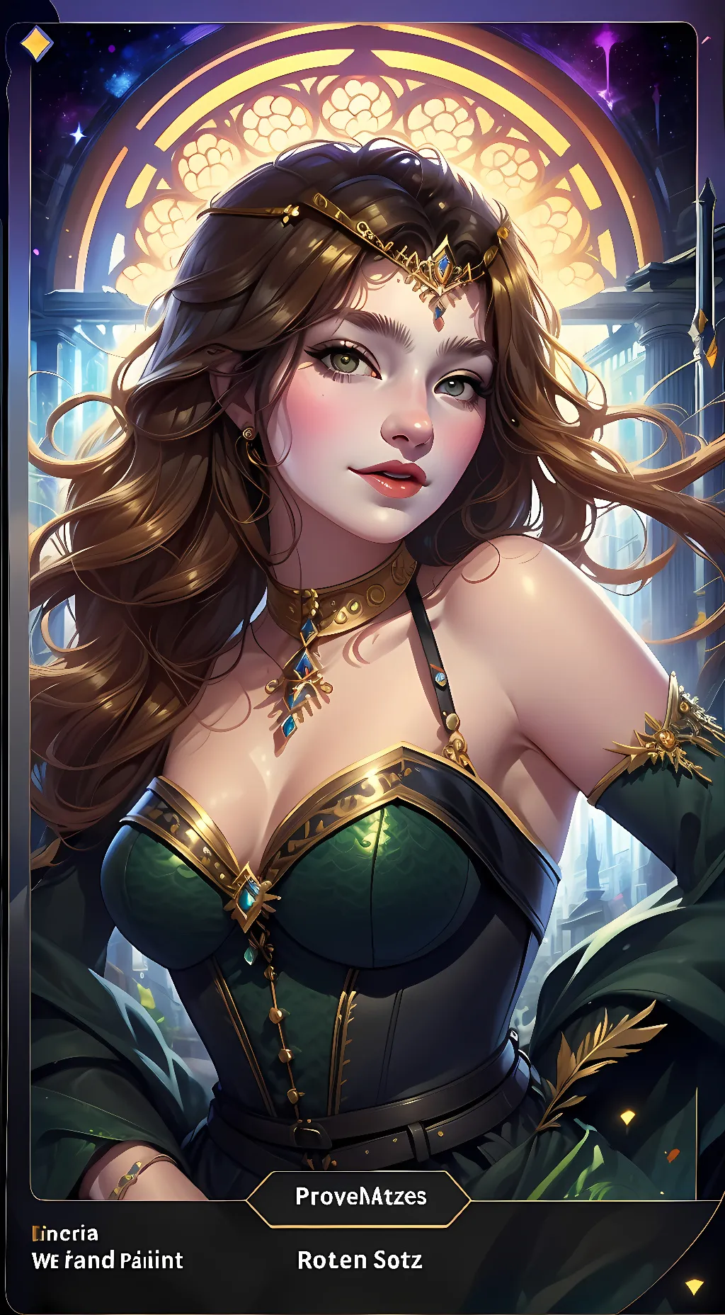 ai character: Sophia Roble  background