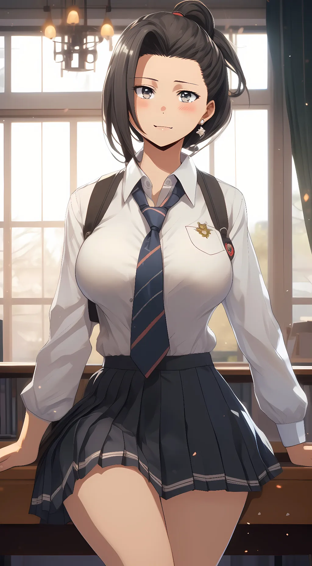 ai character: momo yaoyorozu  background