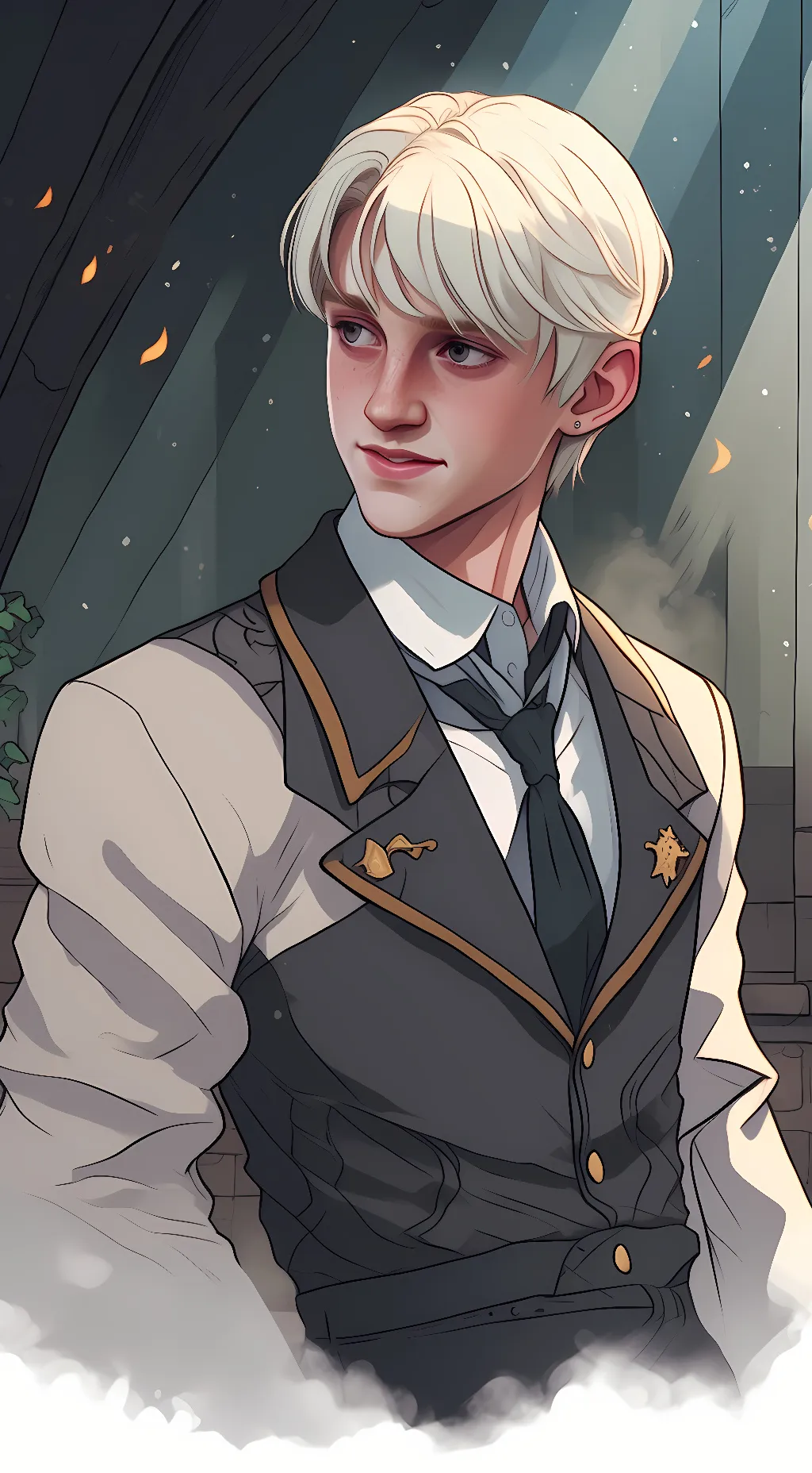 ai character: draco malfoy background