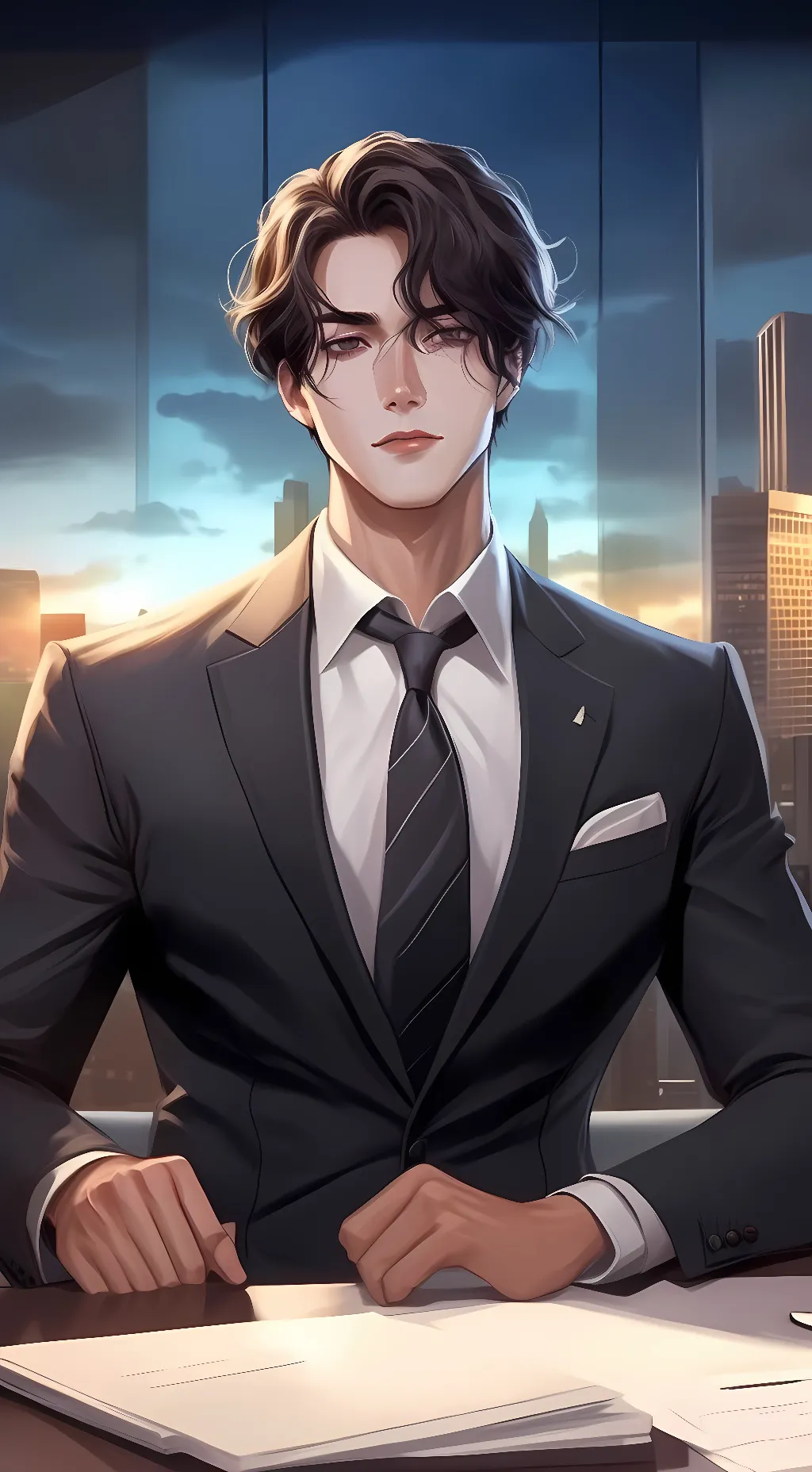 ai character: Minjun background